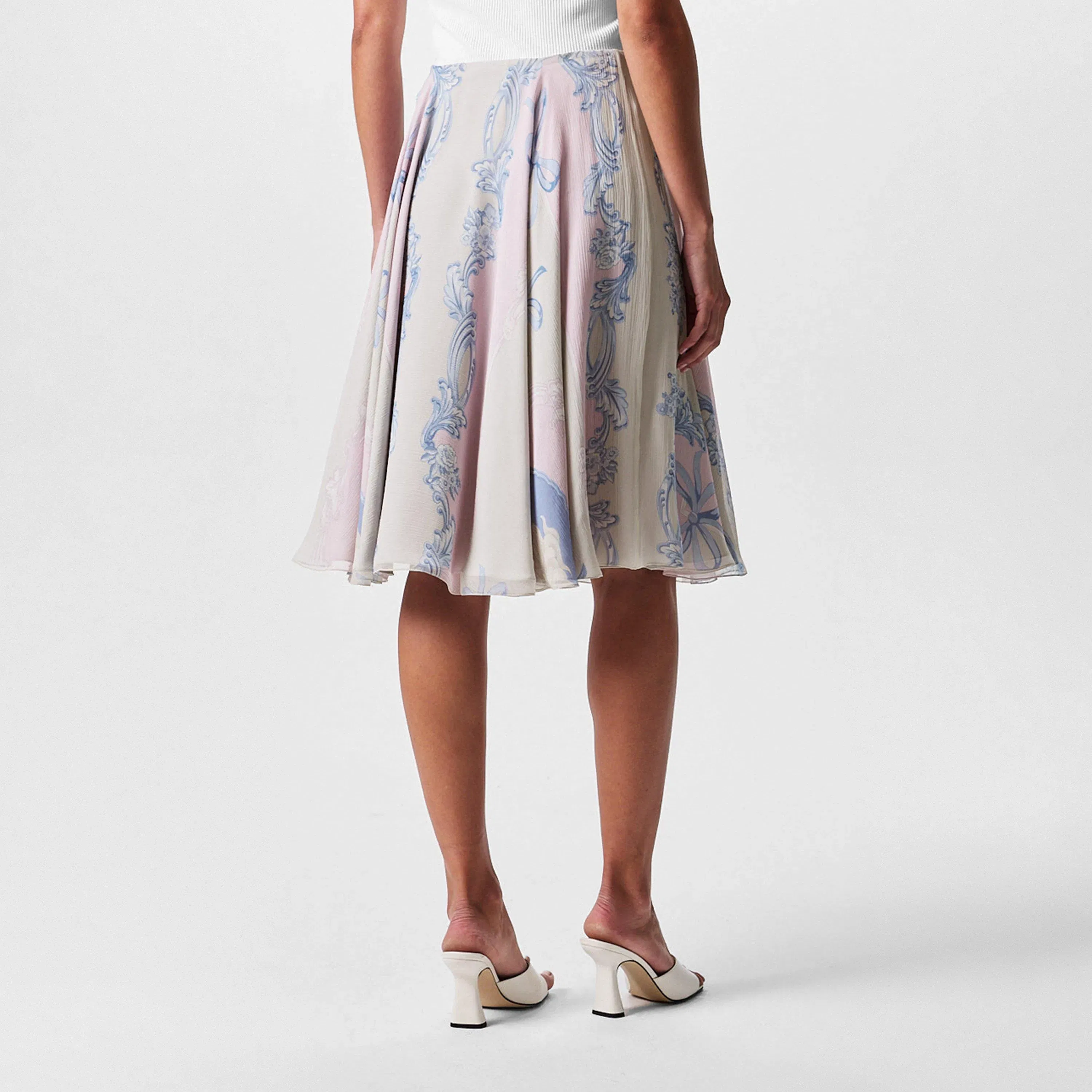 Silk Midi Skirt