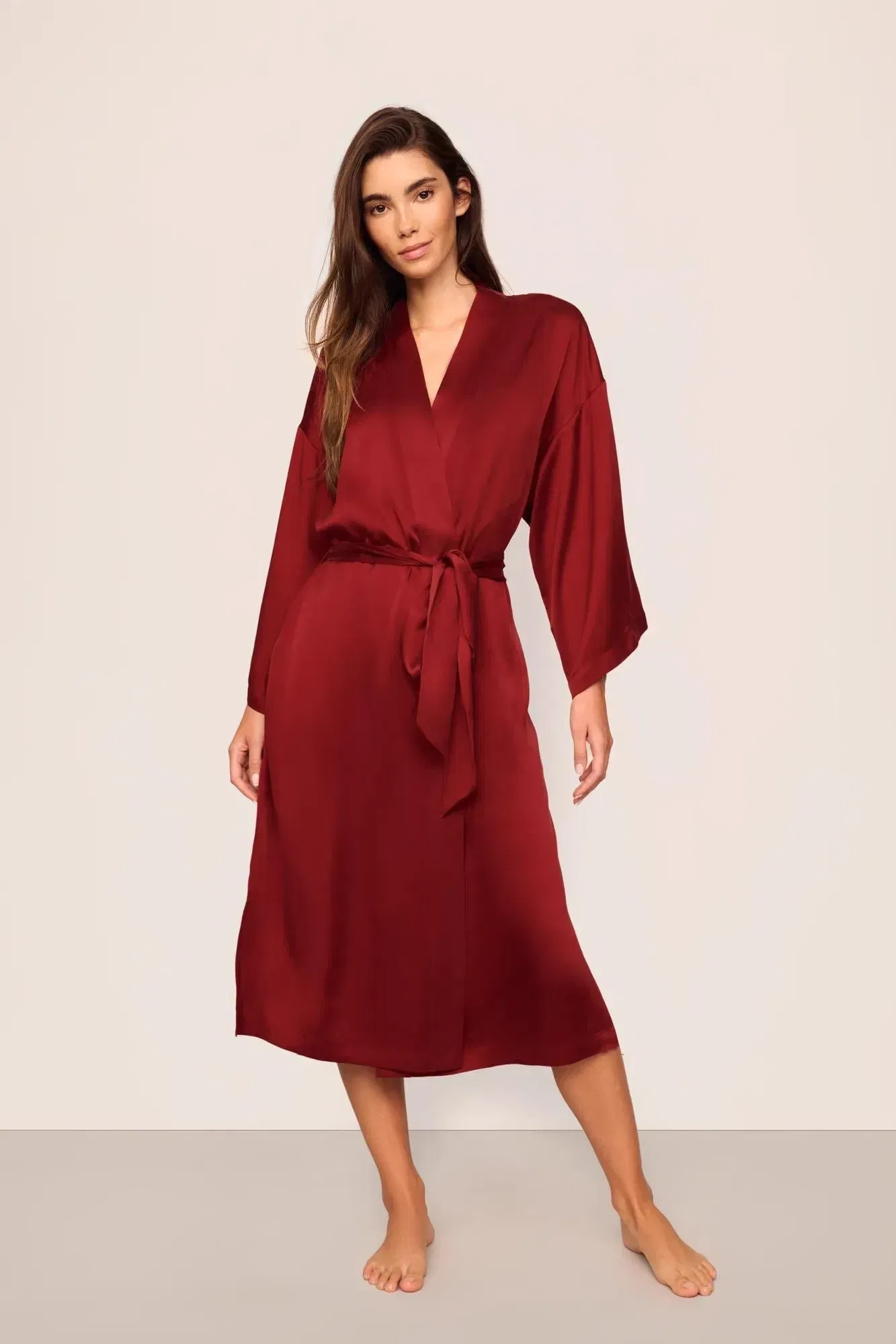 Eberjey x Lily Aldridge - Inez Washable Silk Robe