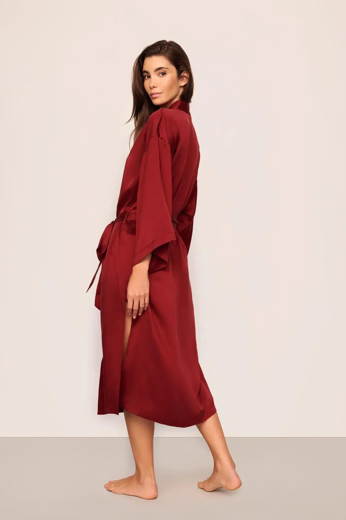 Eberjey x Lily Aldridge - Inez Washable Silk Robe