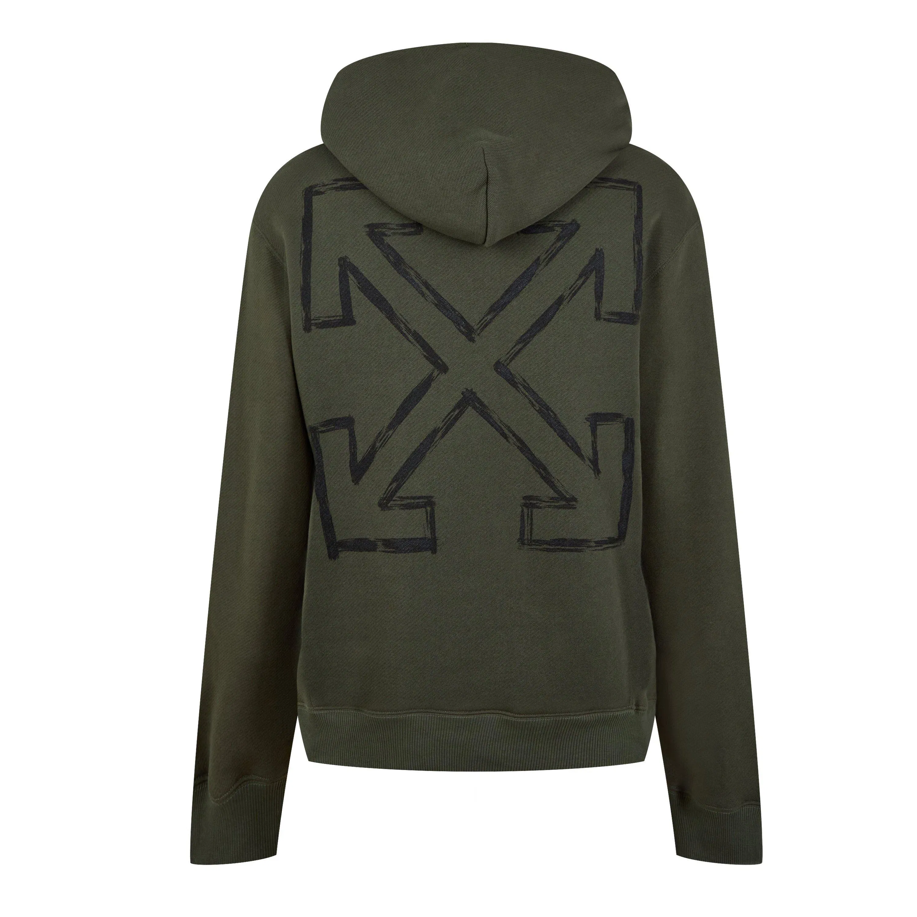 - Arrow Print Logo Long Sleeve Hoodie