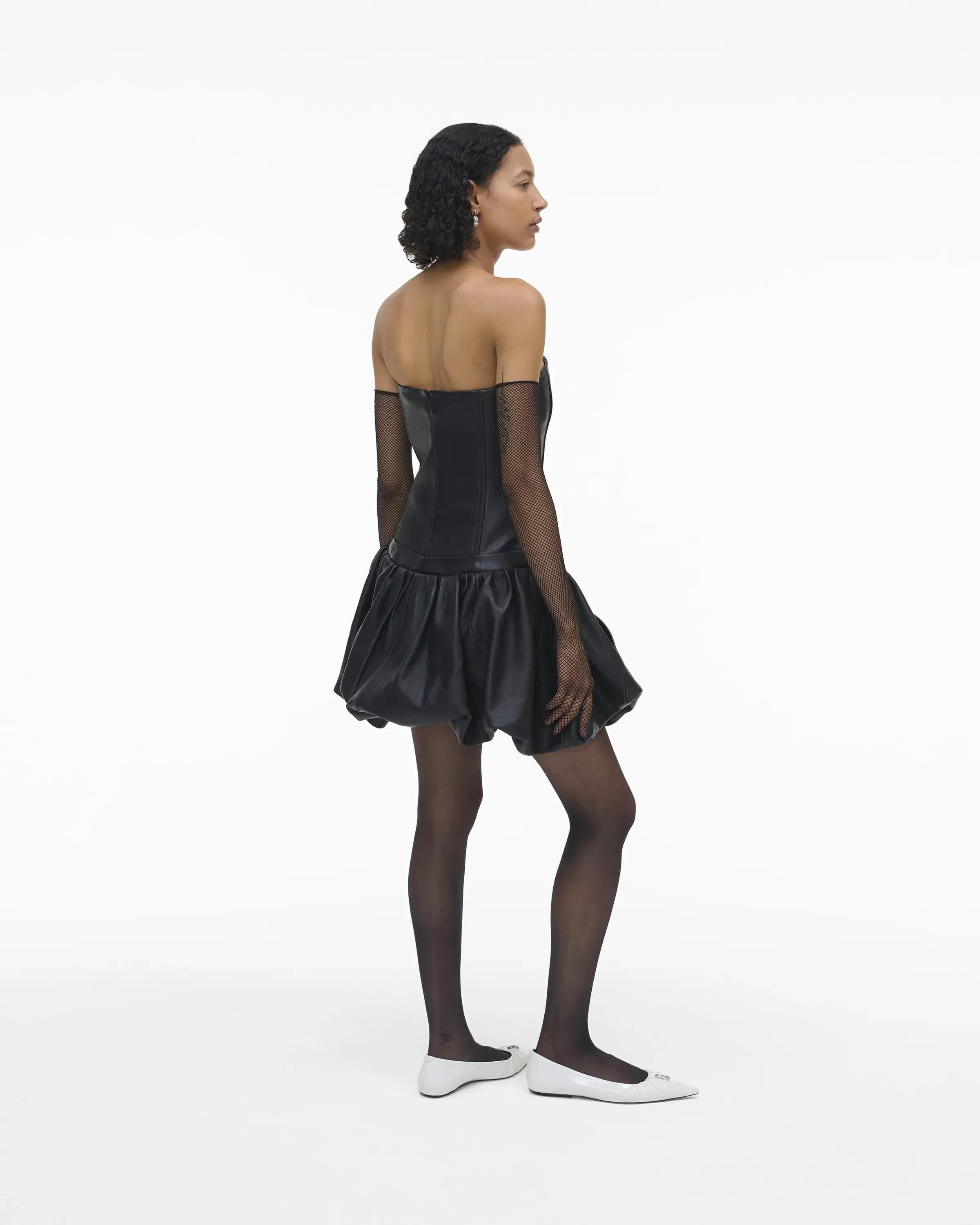 The Leather Bubble Dress