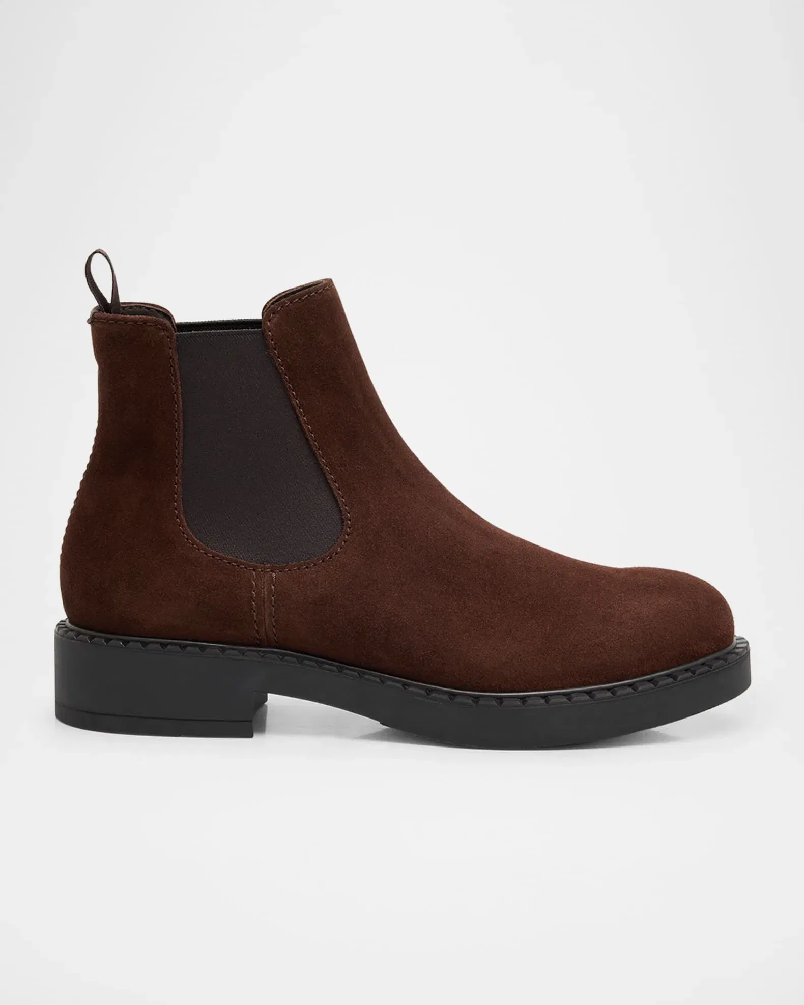 Men's Rubber-Sole Suede Chelsea Boots