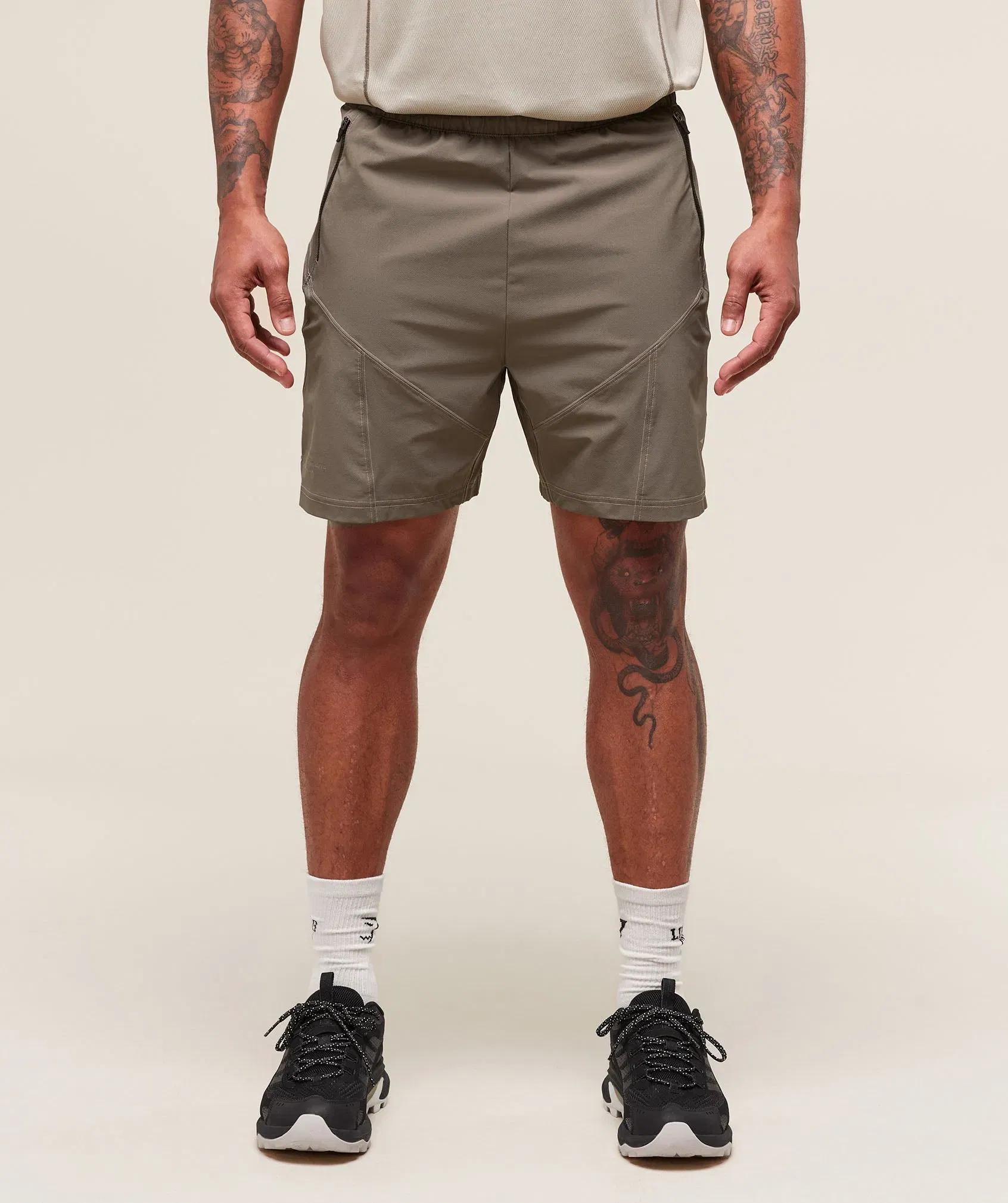 Gymshark Tactical 6" Short - Camo Brown