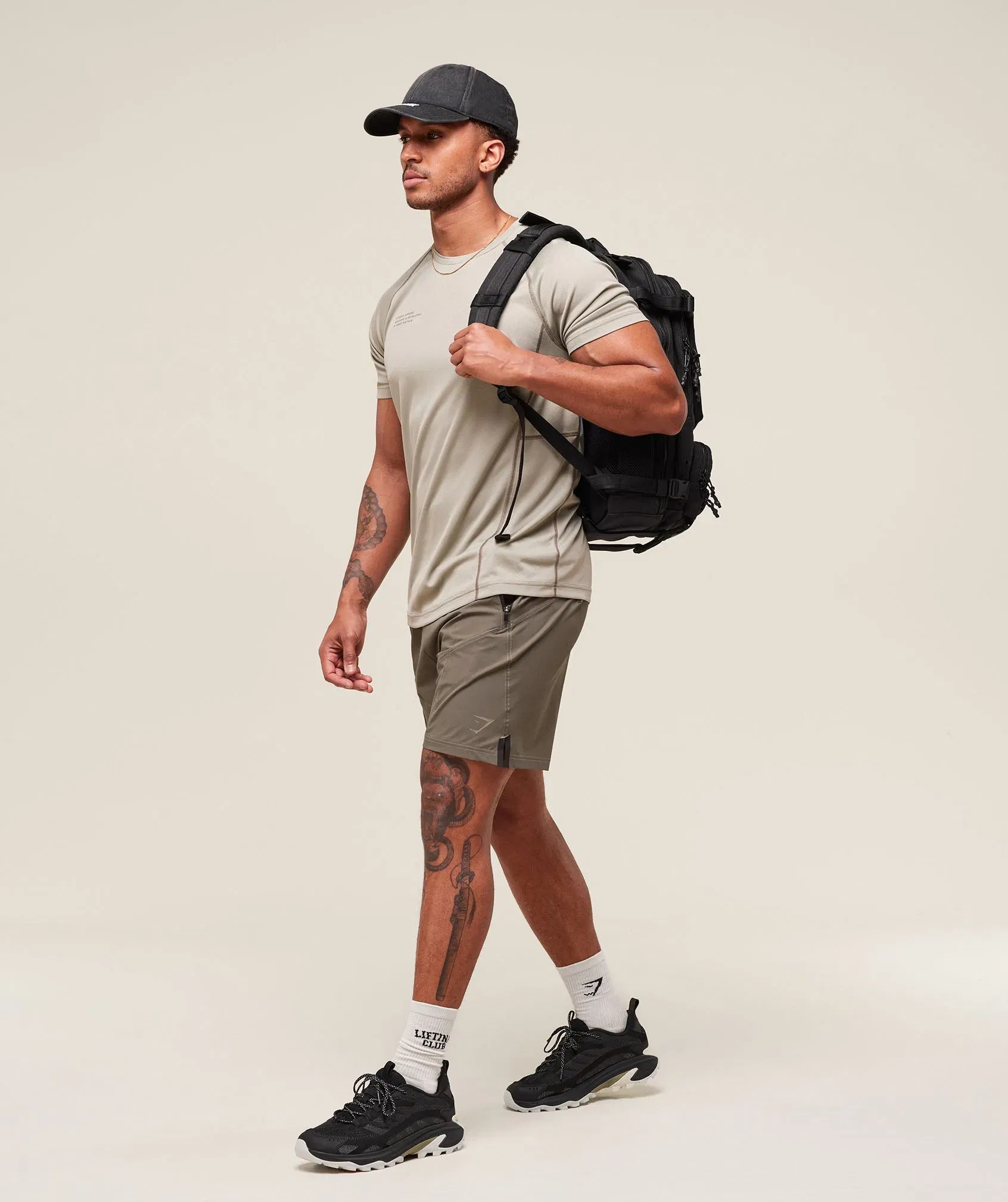 Gymshark Tactical 6" Short - Camo Brown