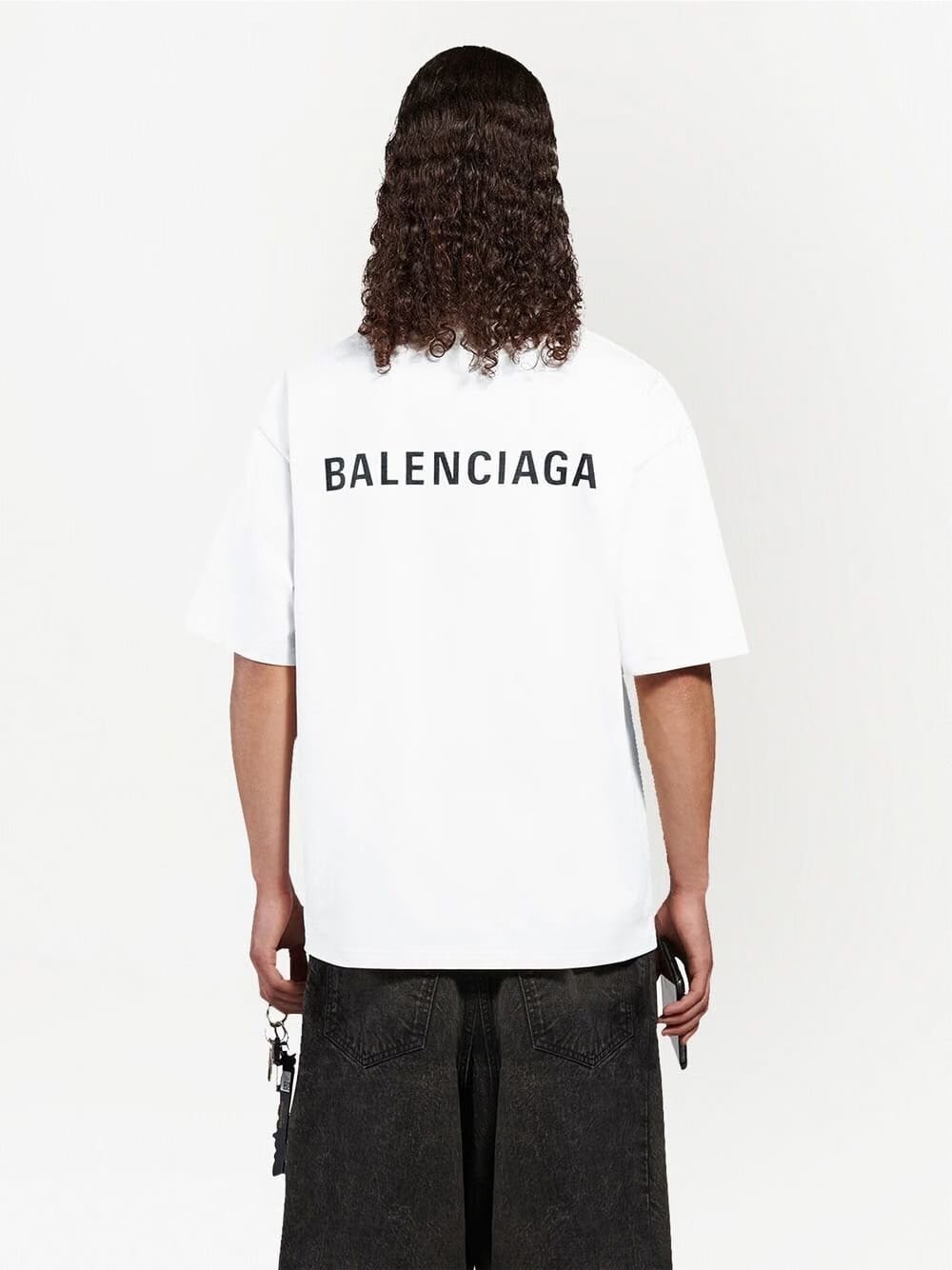Balenciaga Logo Print Short-sleeve T-shirt White