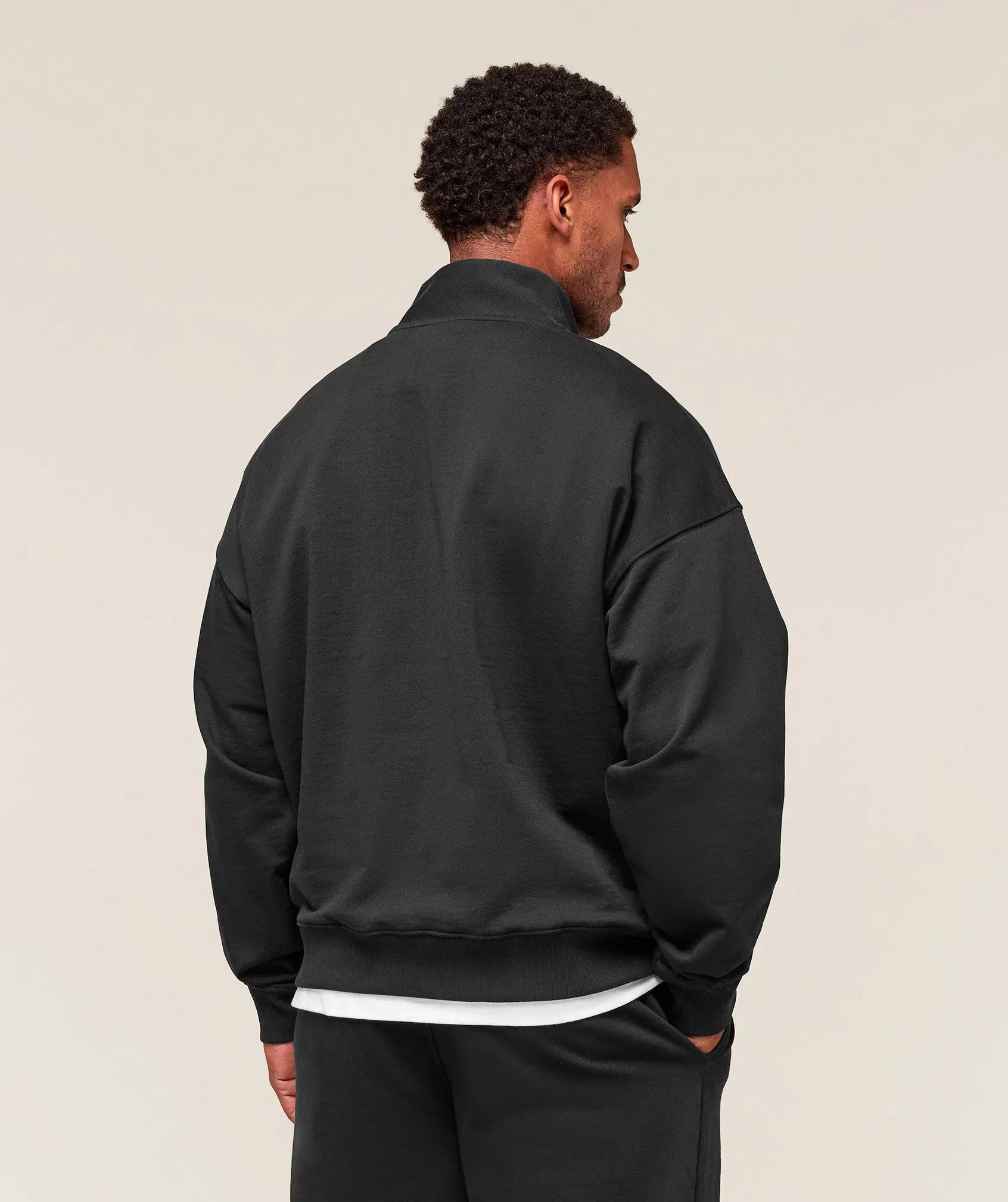 Gymshark Rest Day Sweats 1/4 Zip - Black