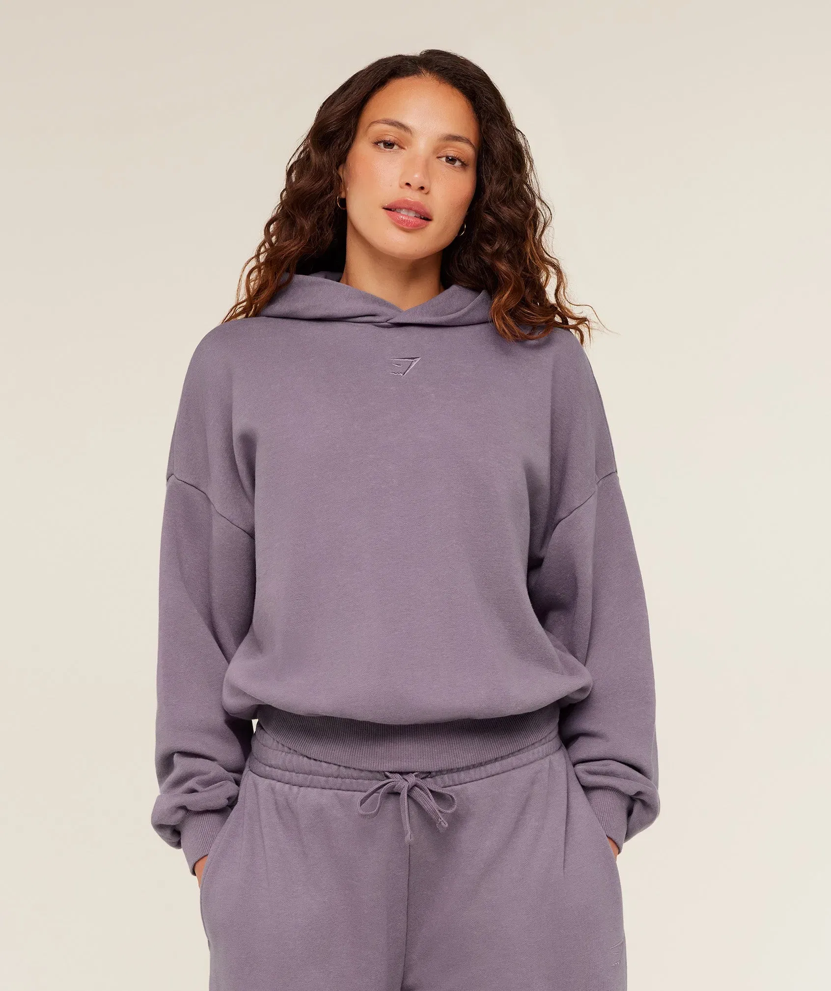 Gymshark Power Washed Oversized Hoodie - Dusk Purple/Acid Wash