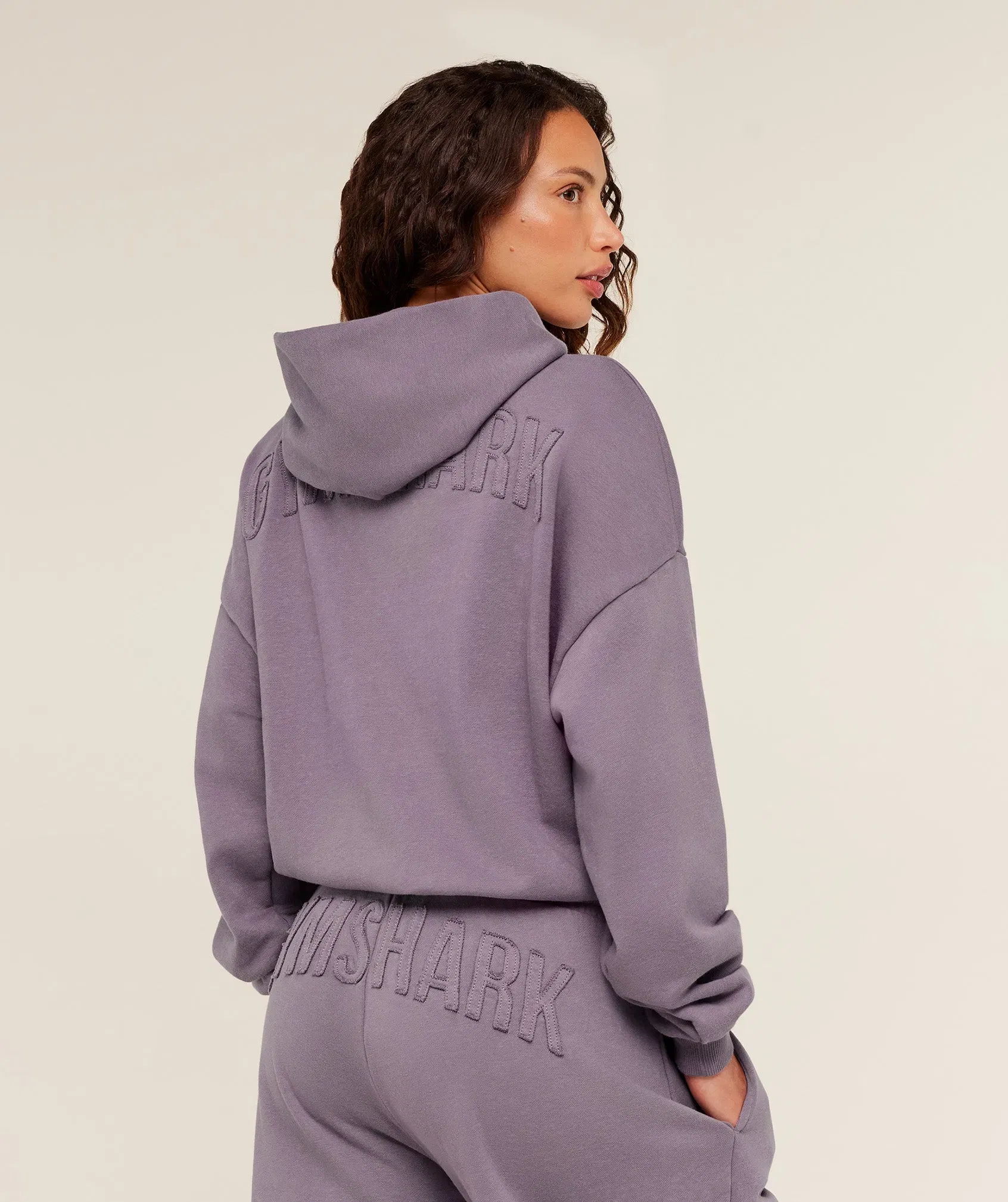 Gymshark Power Washed Oversized Hoodie - Dusk Purple/Acid Wash