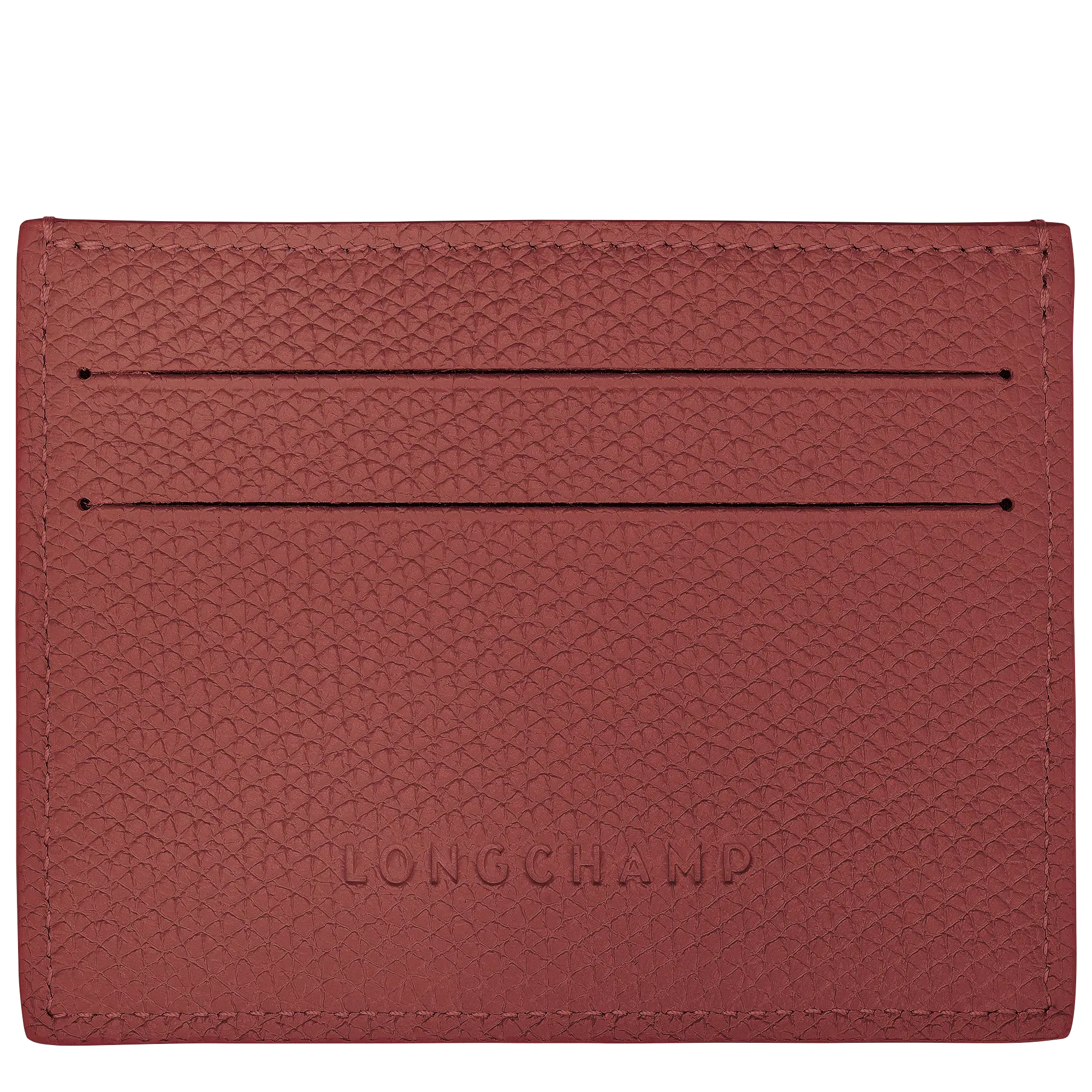 Longchamp Le Roseau Card holder Chestnut