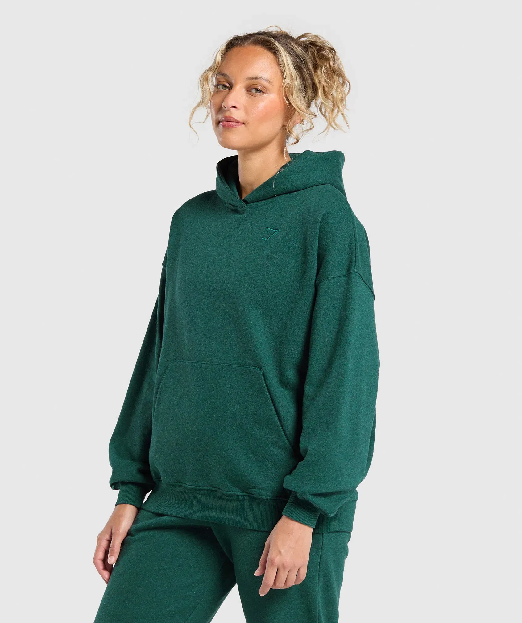 Gymshark Rest Day Sweats Hoodie - Bros Bold Teal Marl
