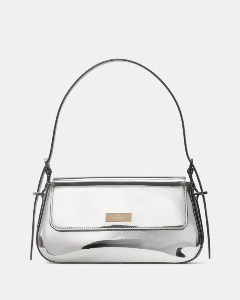 Bridget Crinkle Patent Small Flap Shoulder