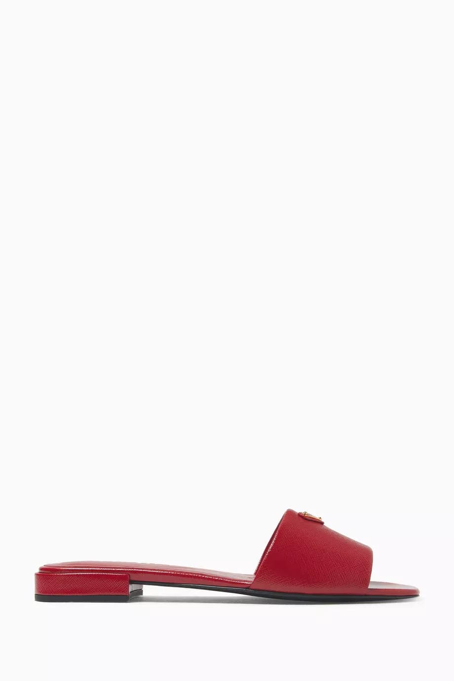 Ciabatte Slides in Saffiano Leather