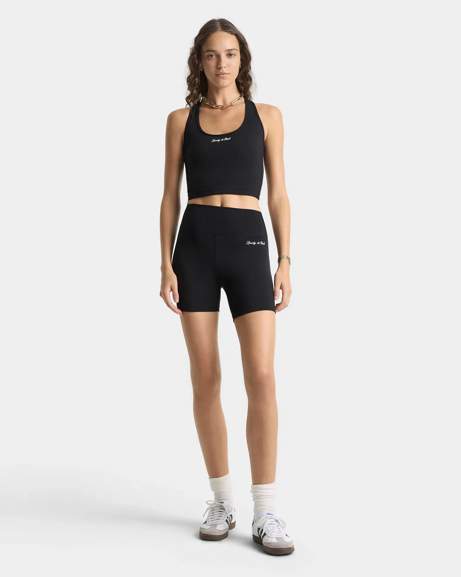 Signature Logo Sports Tank - Black/White