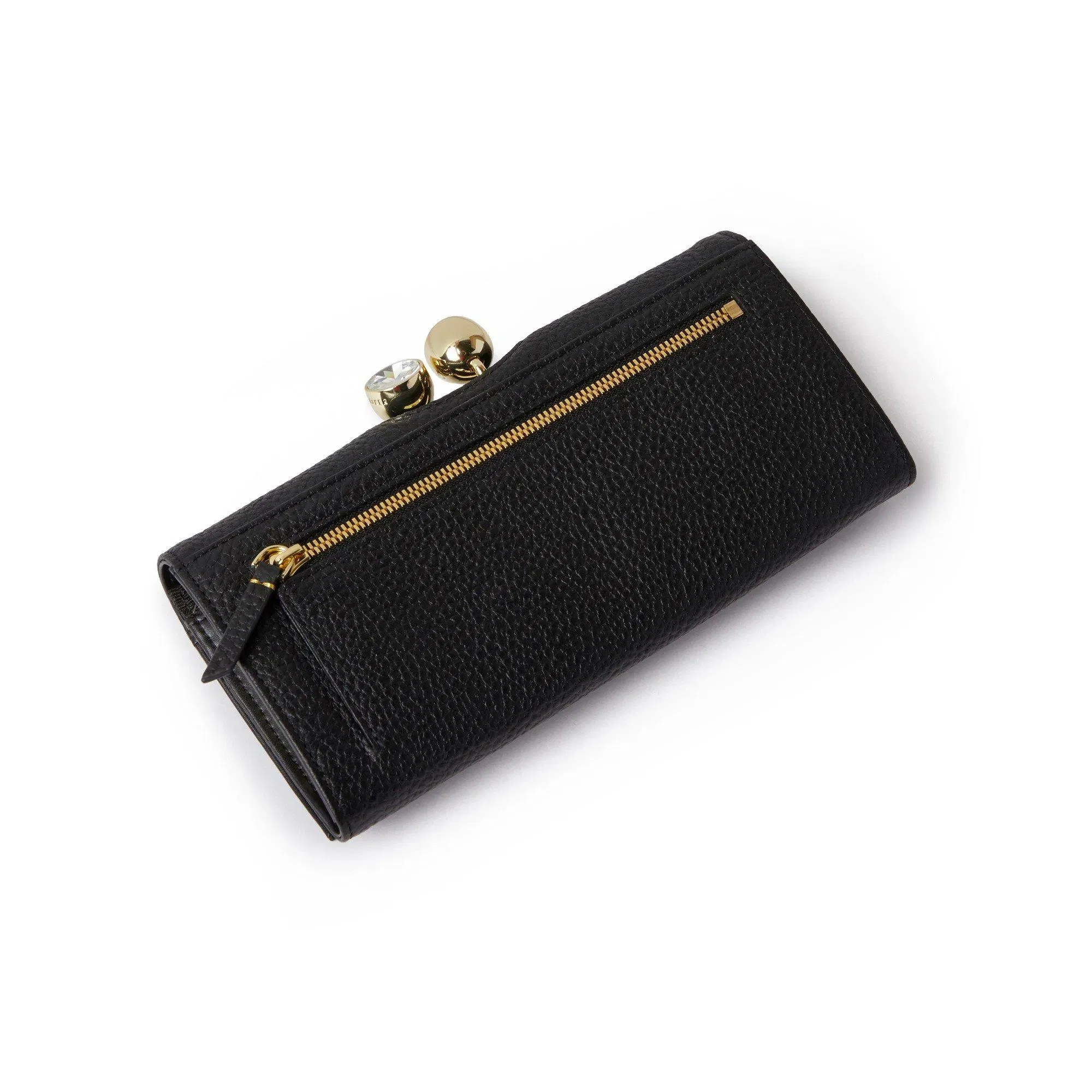 Leather Josiey Crystal Top Purse