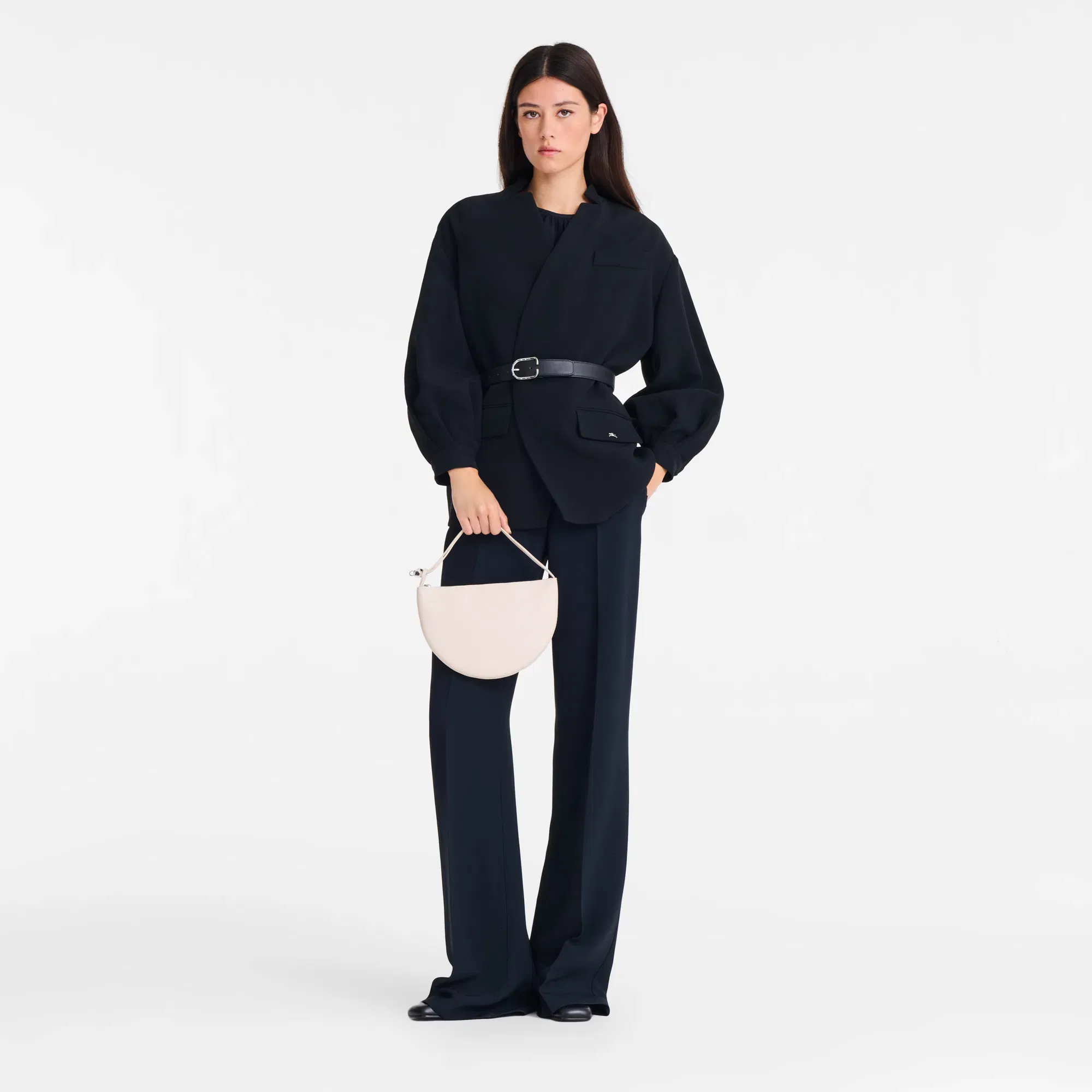 Longchamp Le Roseau Clutch Paper