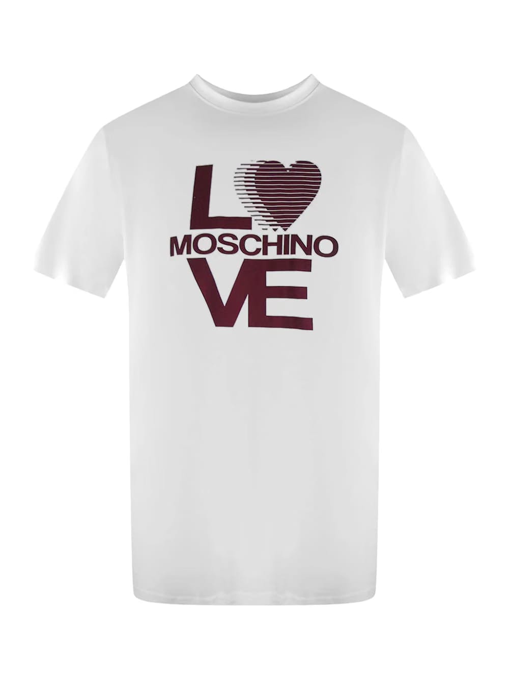 Love Moschino Distinctive Love Moschino Logo White T-Shirt