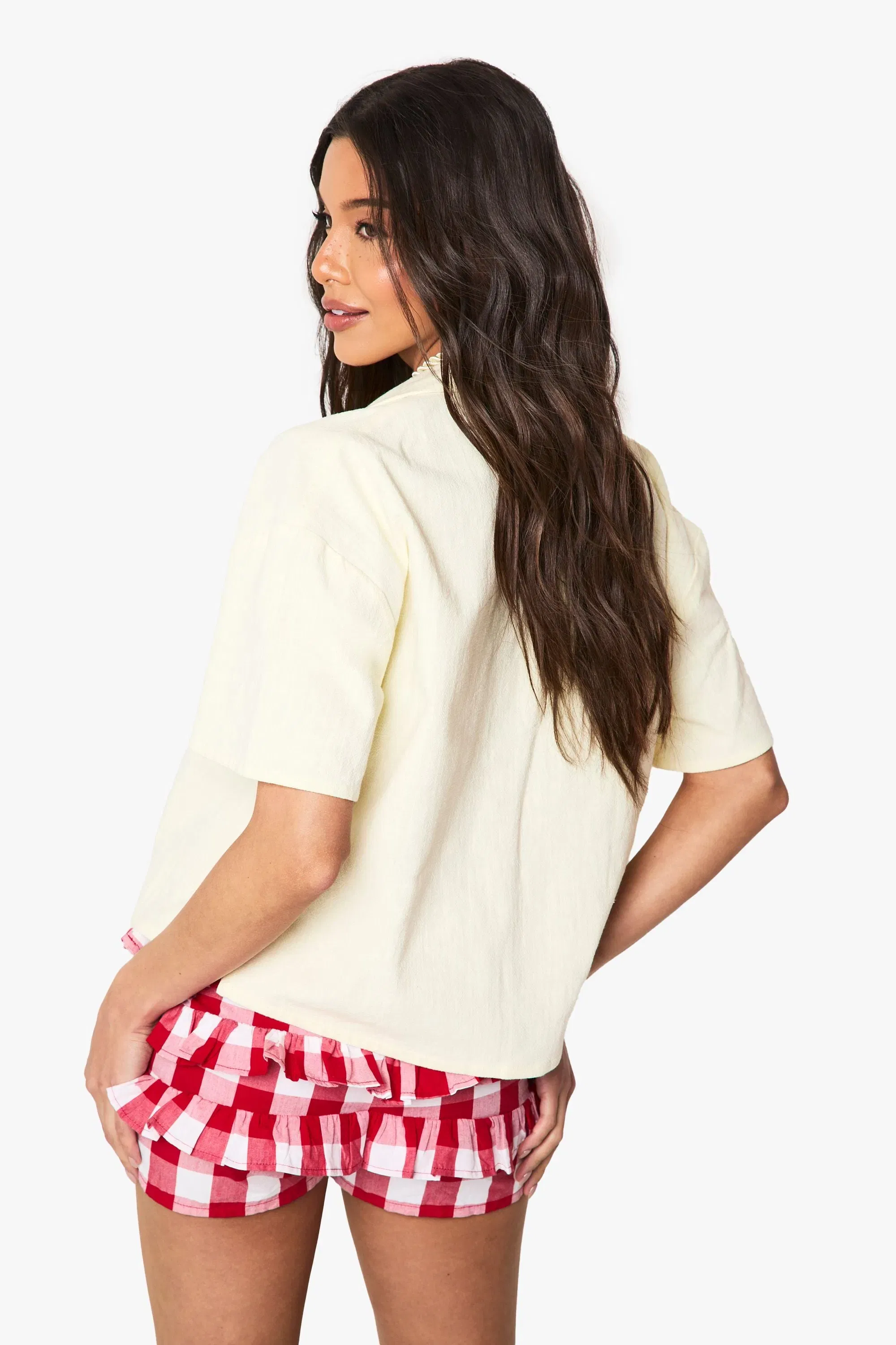 Linen Look Short Sleeve Shirt