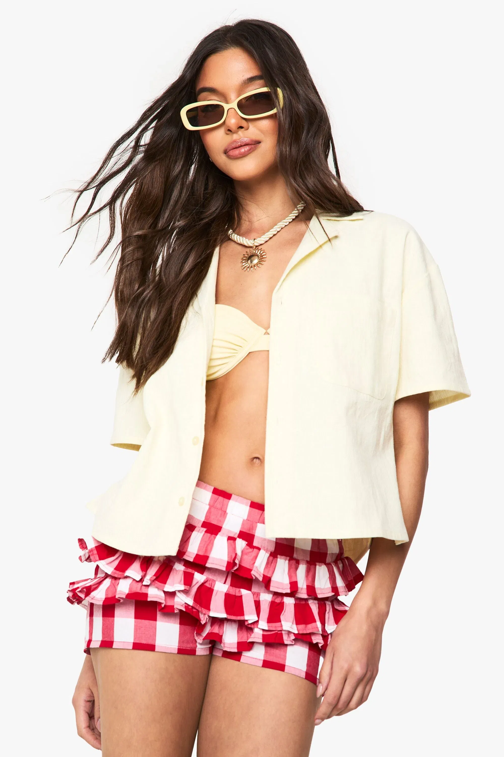 Linen Look Short Sleeve Shirt