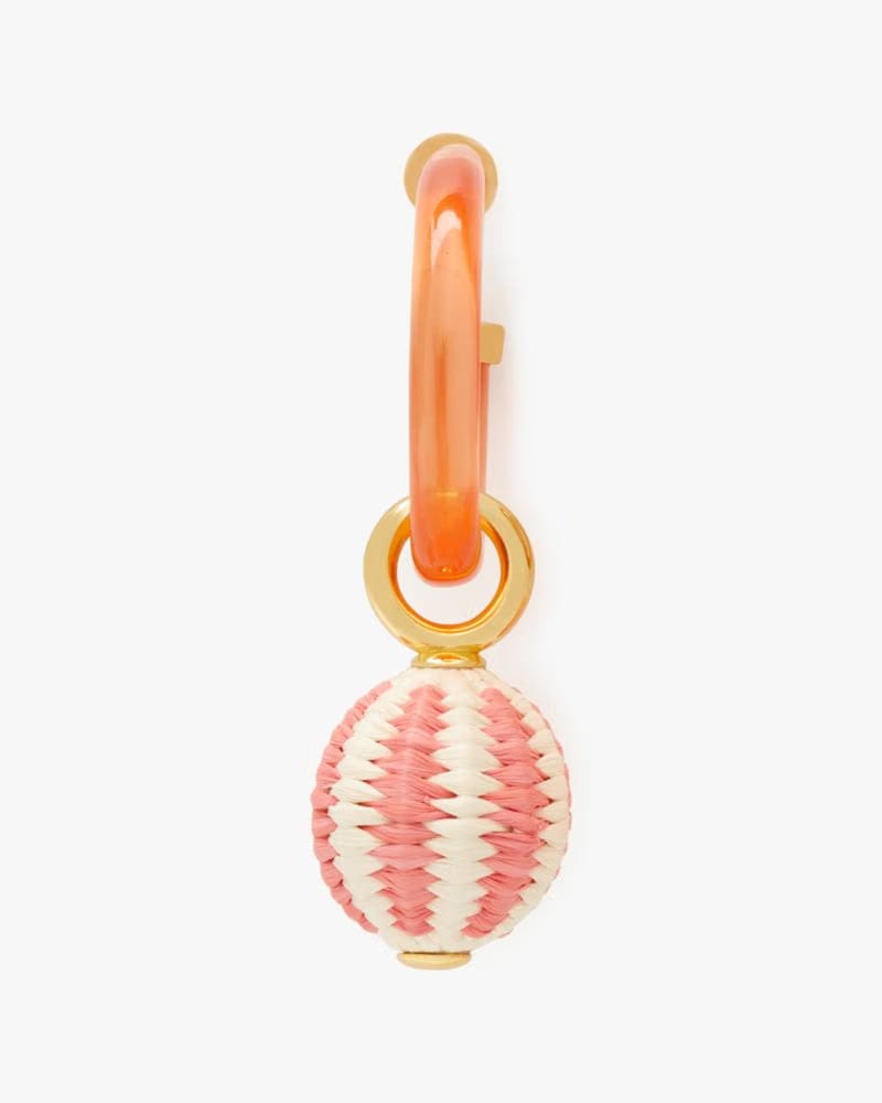 Feeling Bubbly Raffia Charm Hoops