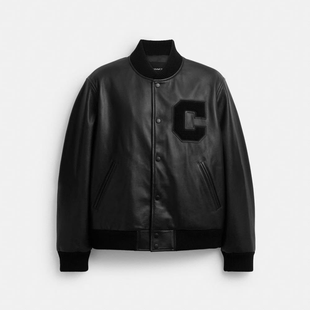 Leather Varsity Jacket