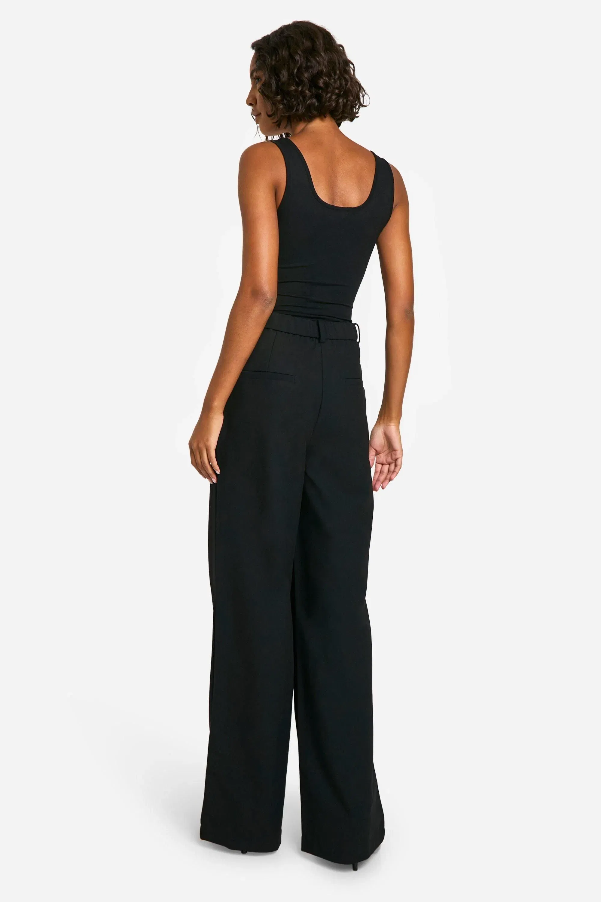 Tall Essential Wide Leg Tailored Trousers