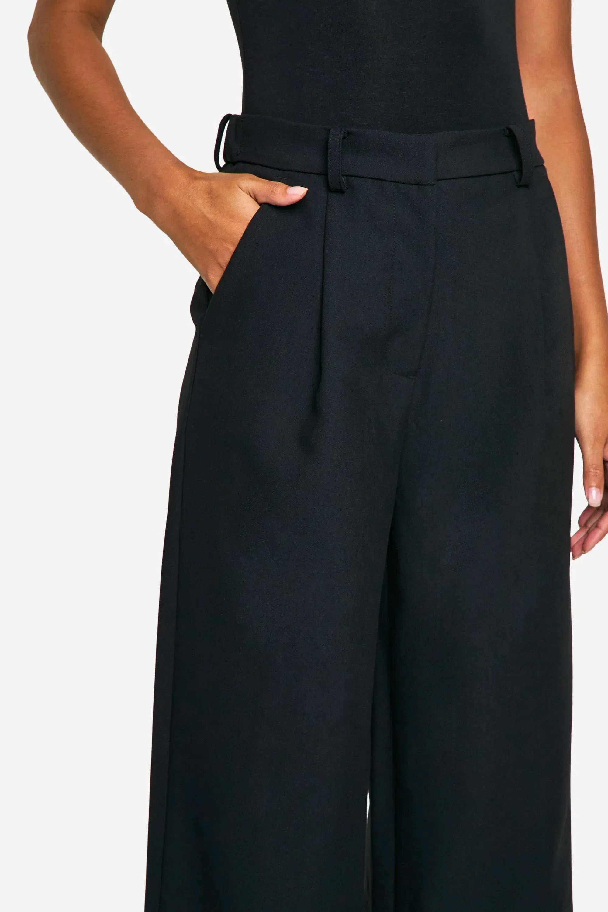 Tall Essential Wide Leg Tailored Trousers