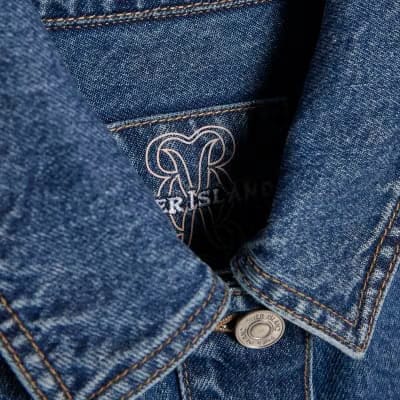 Blue Denim Long Sleeve Pocket Jacket