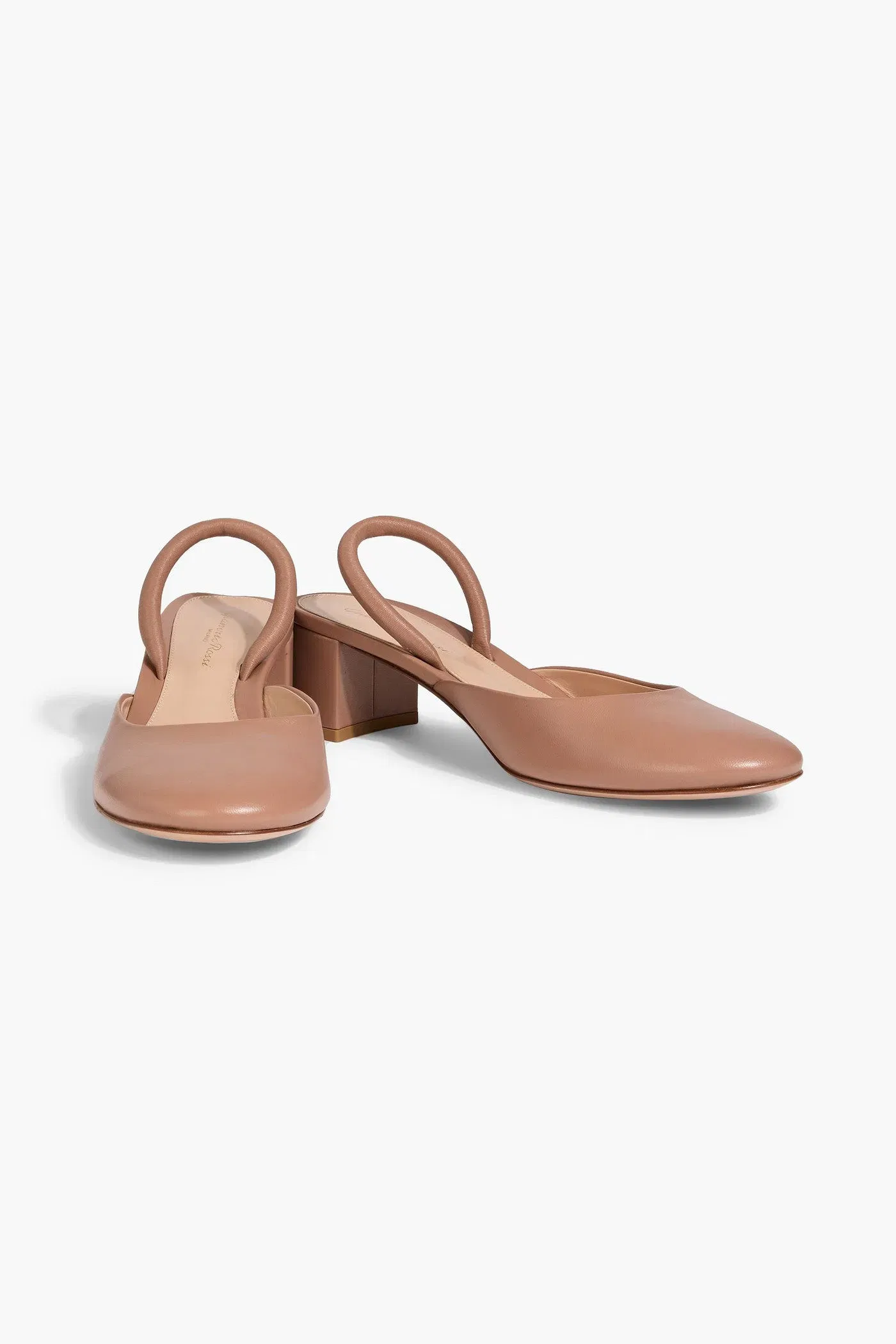 Gianvito Rossi Tivoli Leather Slingback Pumps Neutral Women's