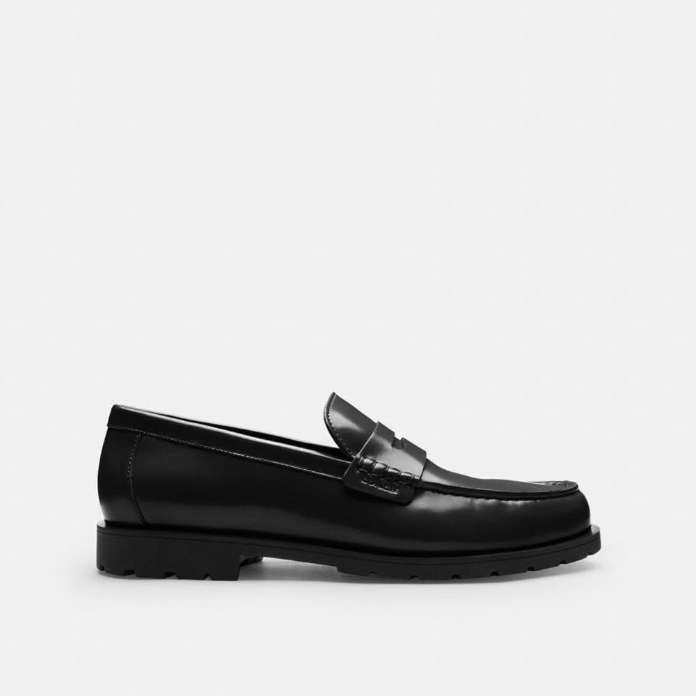 Men's Coach Reagan Penny Loafer Black