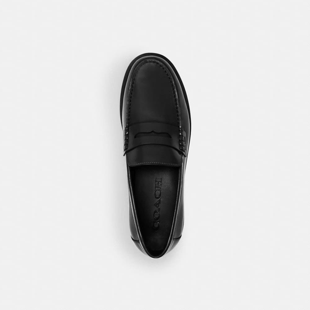 Men's Coach Reagan Penny Loafer Black