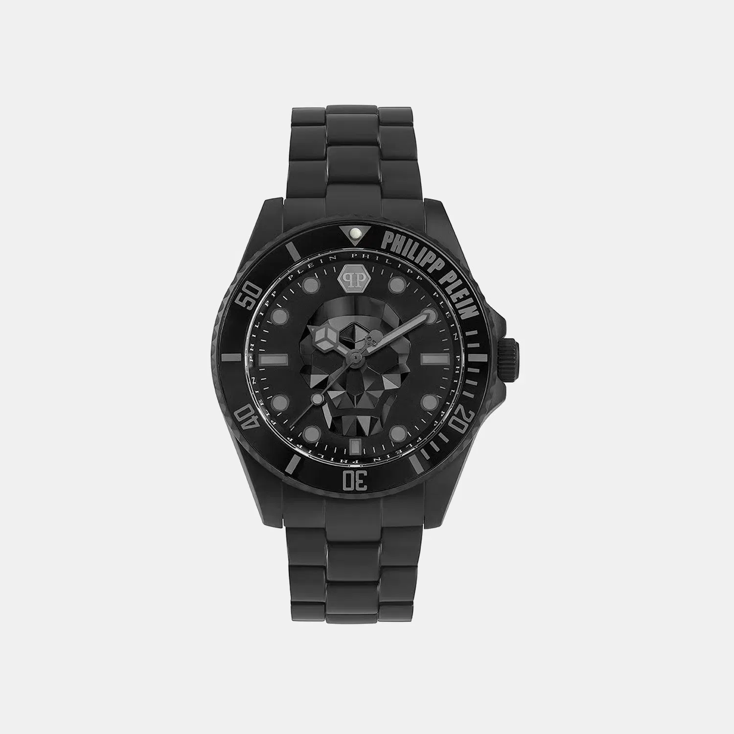 Philipp Plein Men Quartz Black Dial Analog Stainless Steel Watch Pwoaa0922