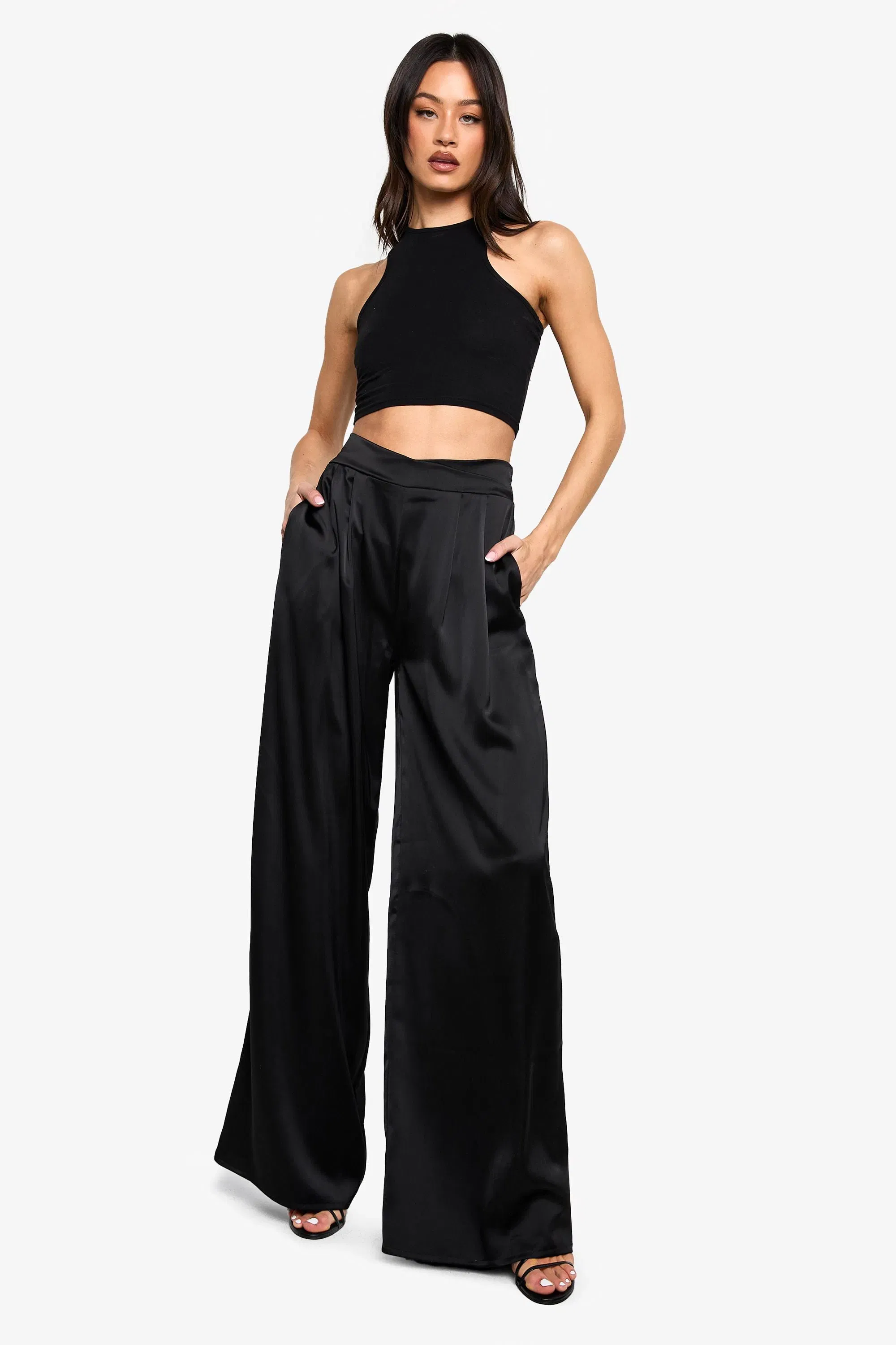 Tall 'Pull On' Elasticated Waistband Tailored Trouser