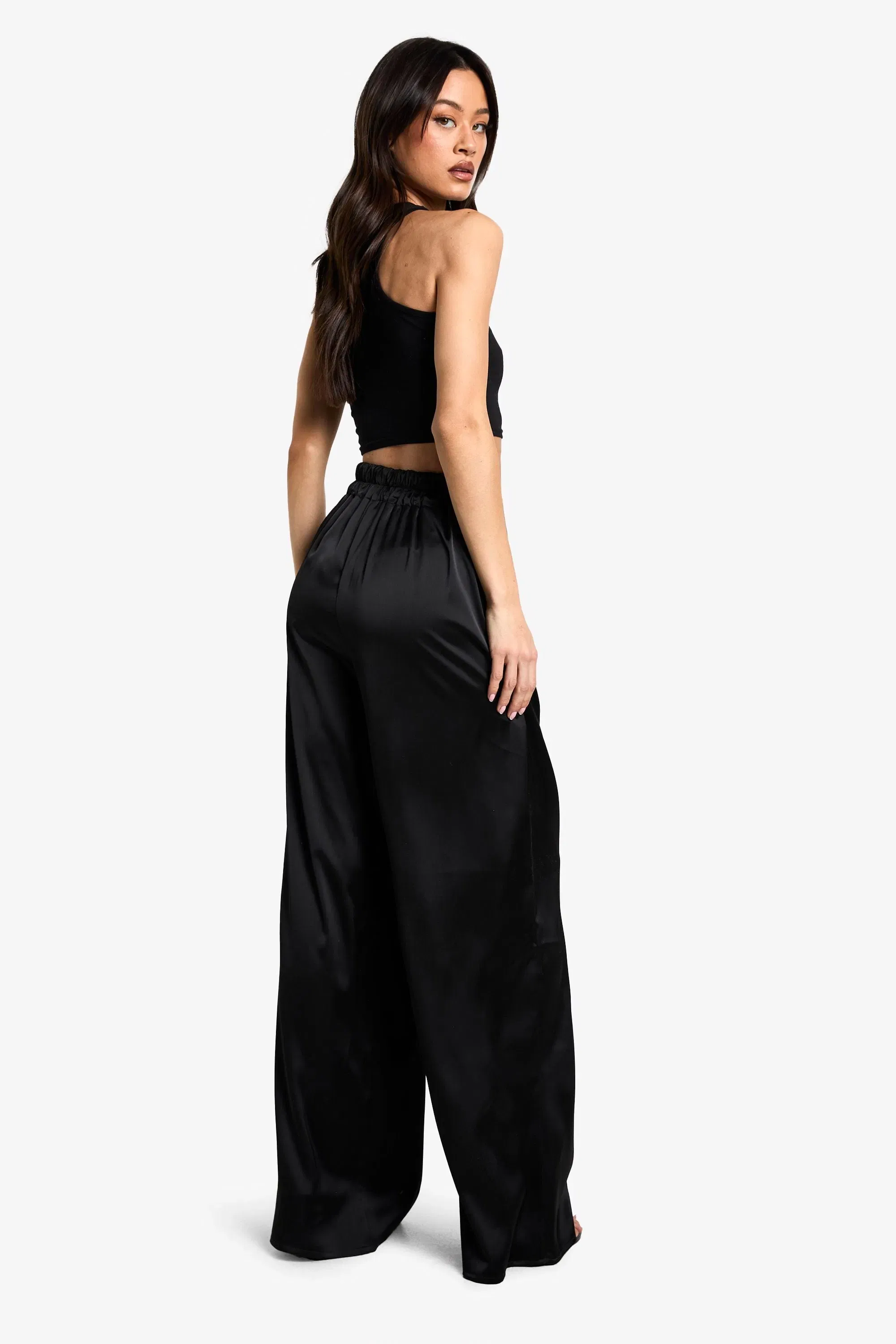 Tall 'Pull On' Elasticated Waistband Tailored Trouser