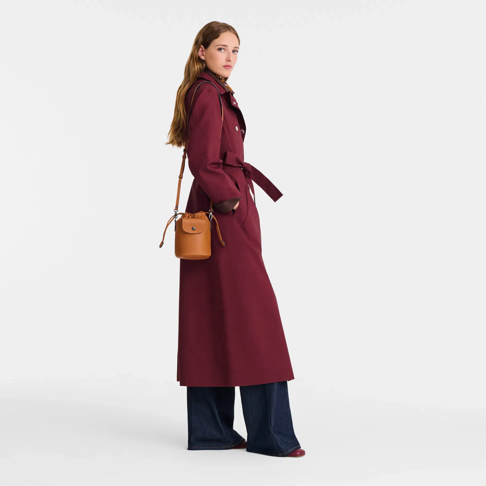 Longchamp Le Pliage Xtra XS Bucket bag Cashew