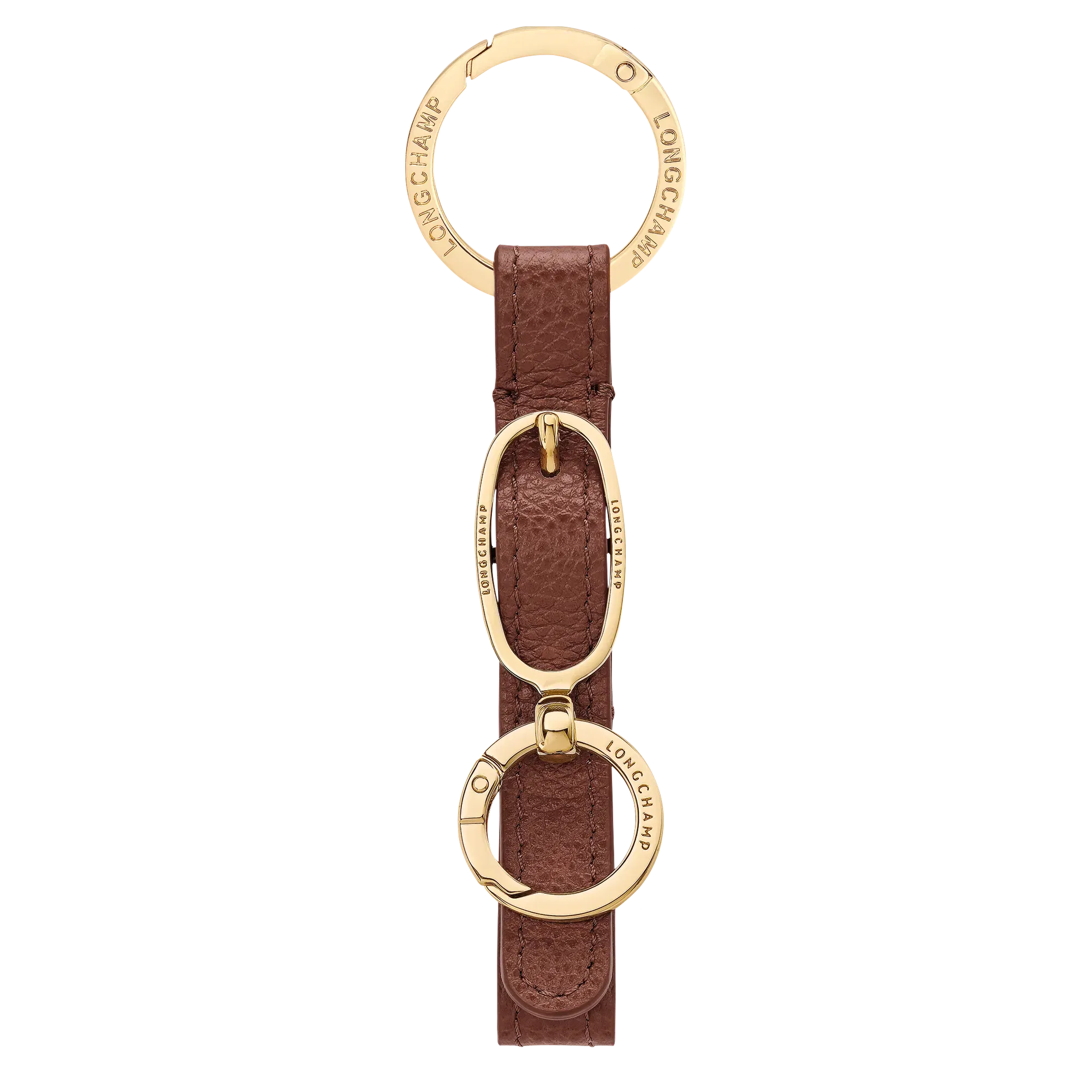 Longchamp Le Foulonné Key ring Coffee