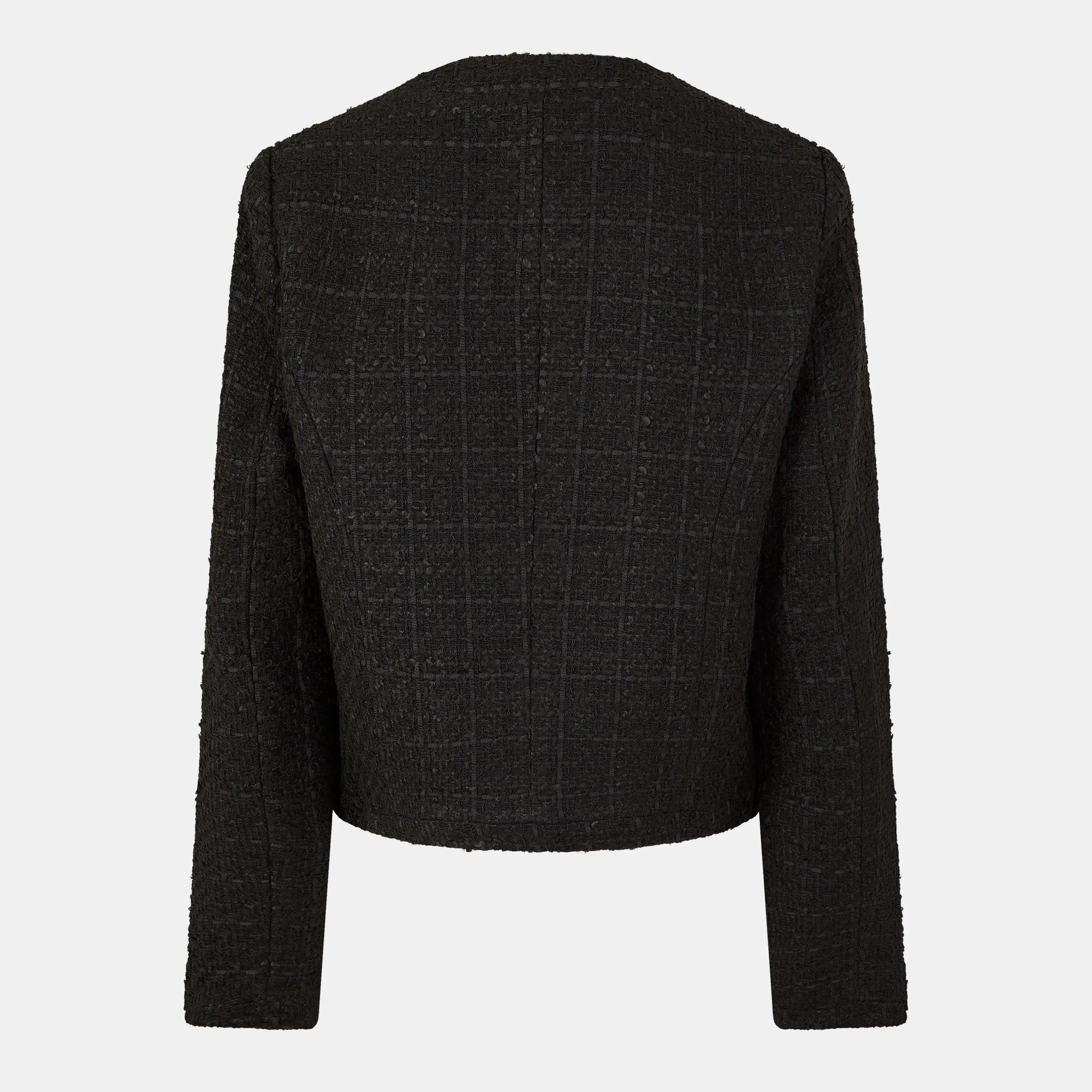 Rose Button Cropped Hybrid Jacket