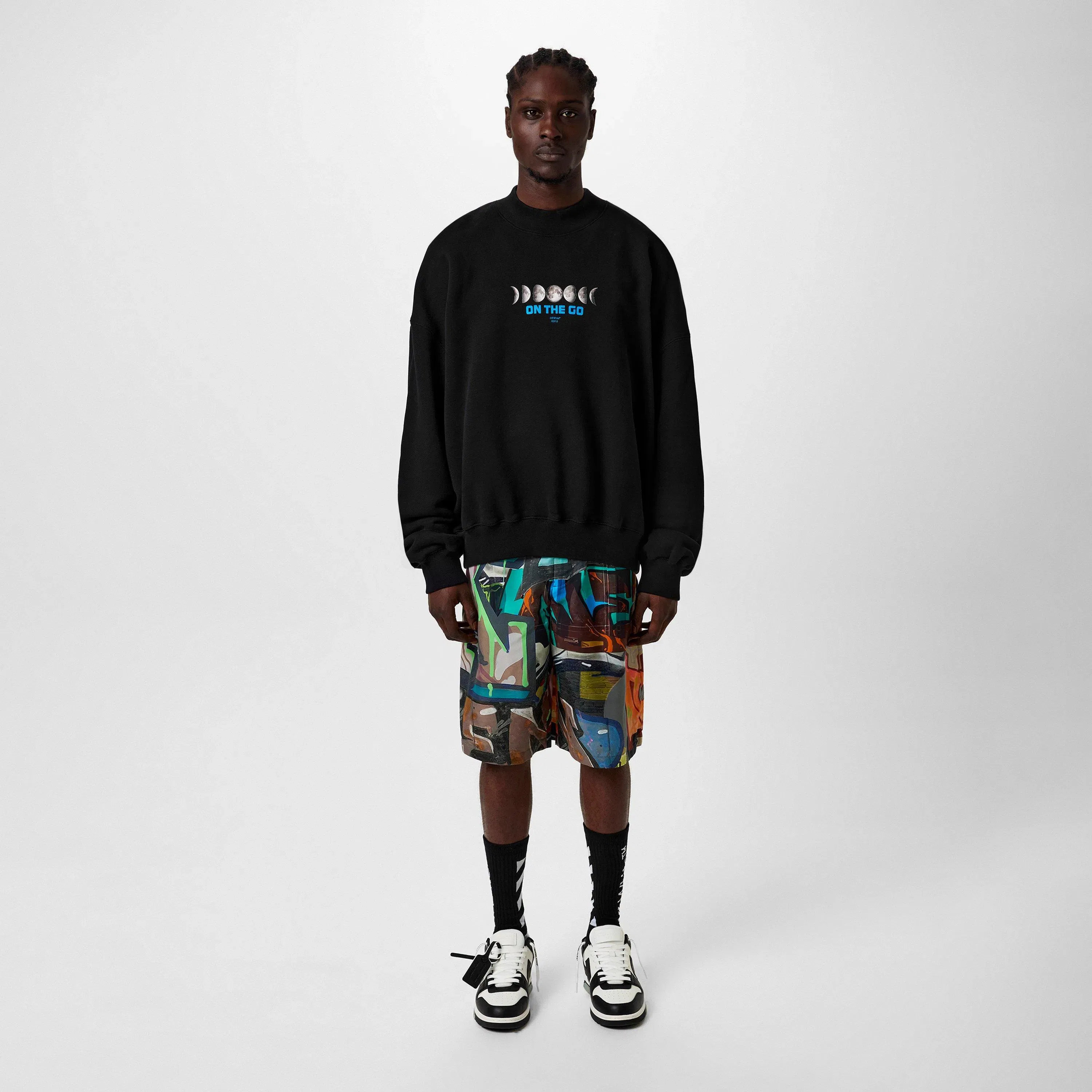 Graffiti All Over Print Bermuda Woven Tracksuit Shorts