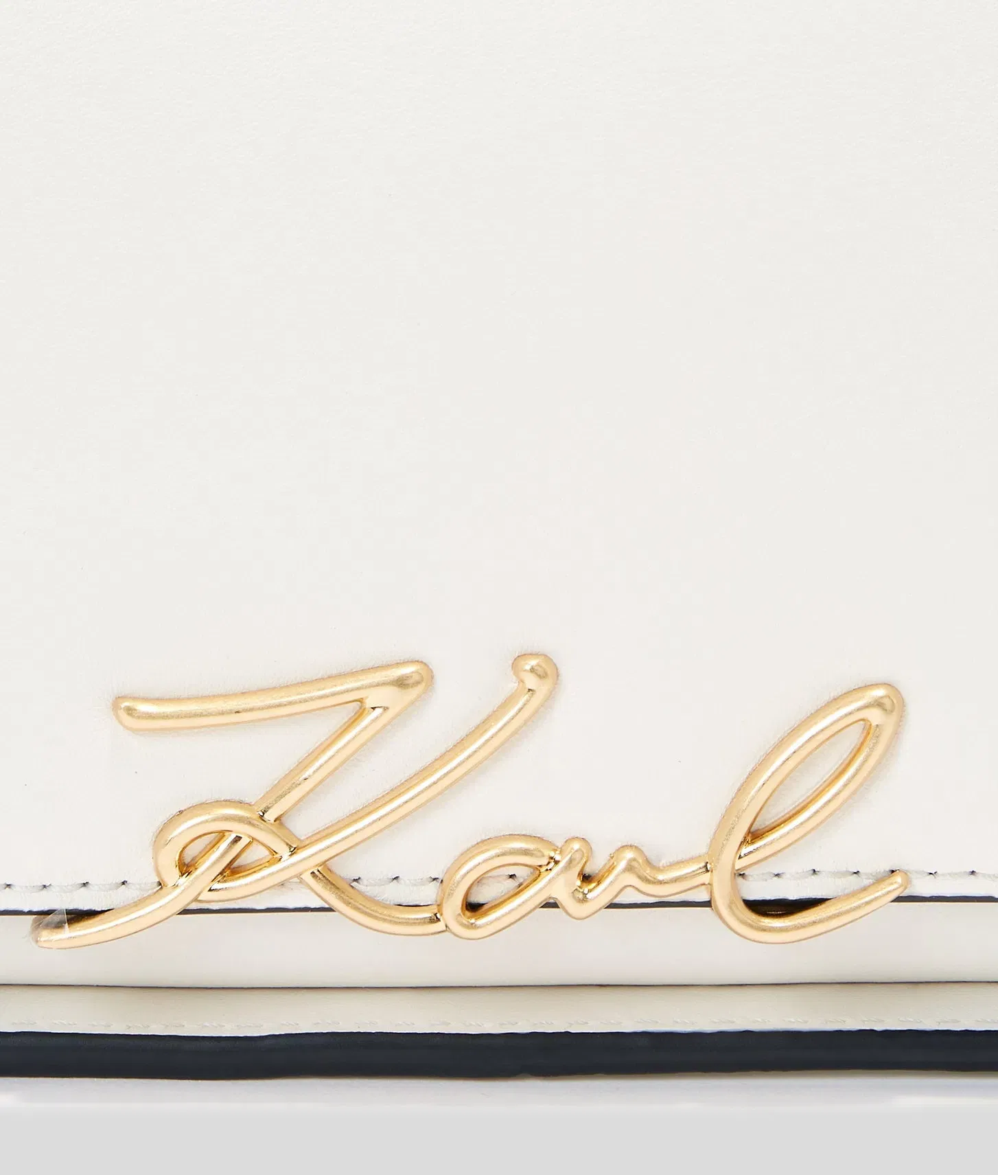 KarlLagerfeld Ksignature Two-Way Crossbody Bag Off White