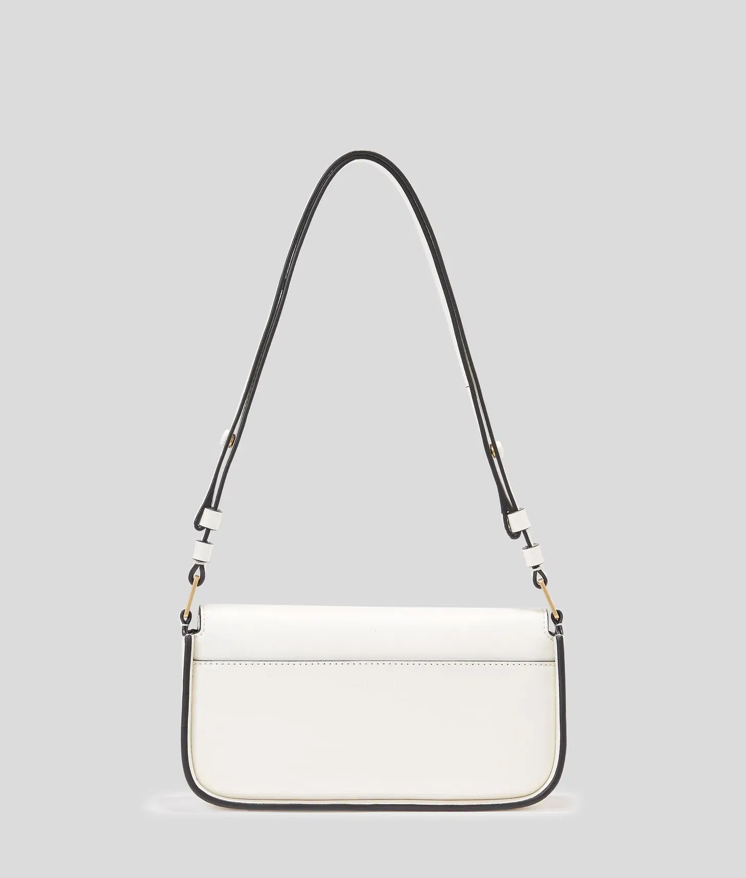 KarlLagerfeld Ksignature Two-Way Crossbody Bag Off White