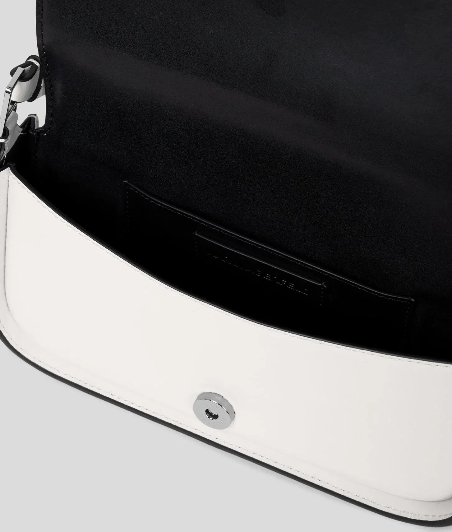 KarlLagerfeld Ksignature Two-Way Crossbody Bag Off White