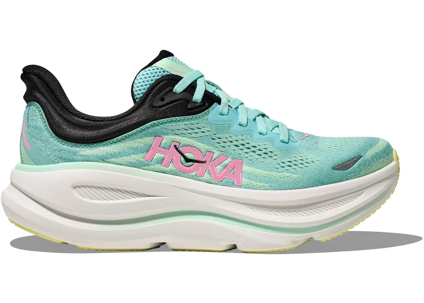 Hoka One One Bondi 9 Blue Spark Mint Fluorite Womens