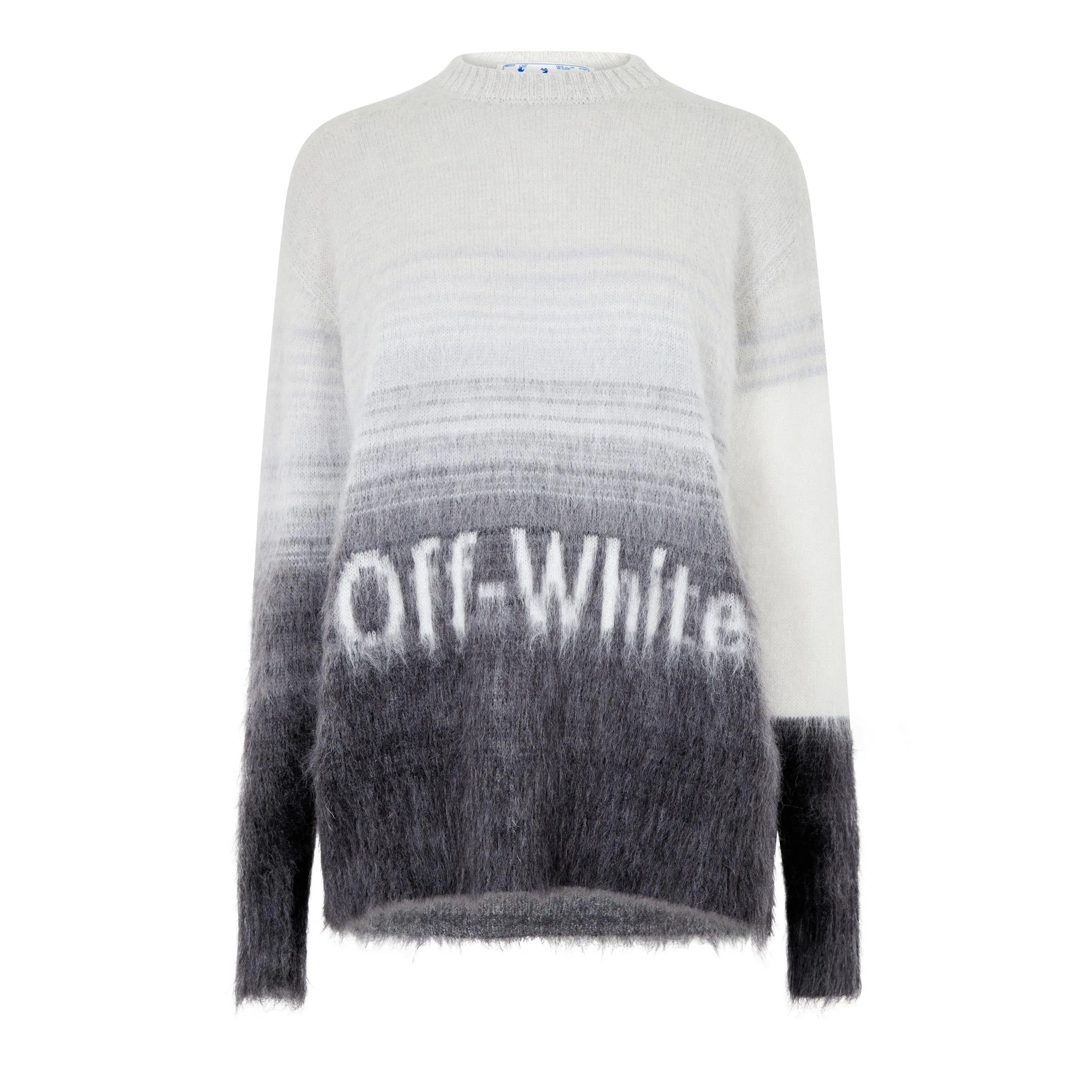 Degradé Logo Wool Long Sleeve Crew Neck Jumper