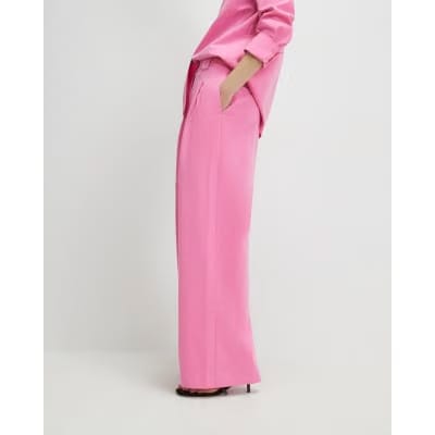 Pink Wide Leg Trousers
