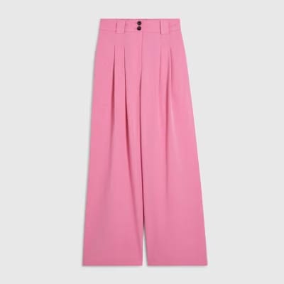 Pink Wide Leg Trousers