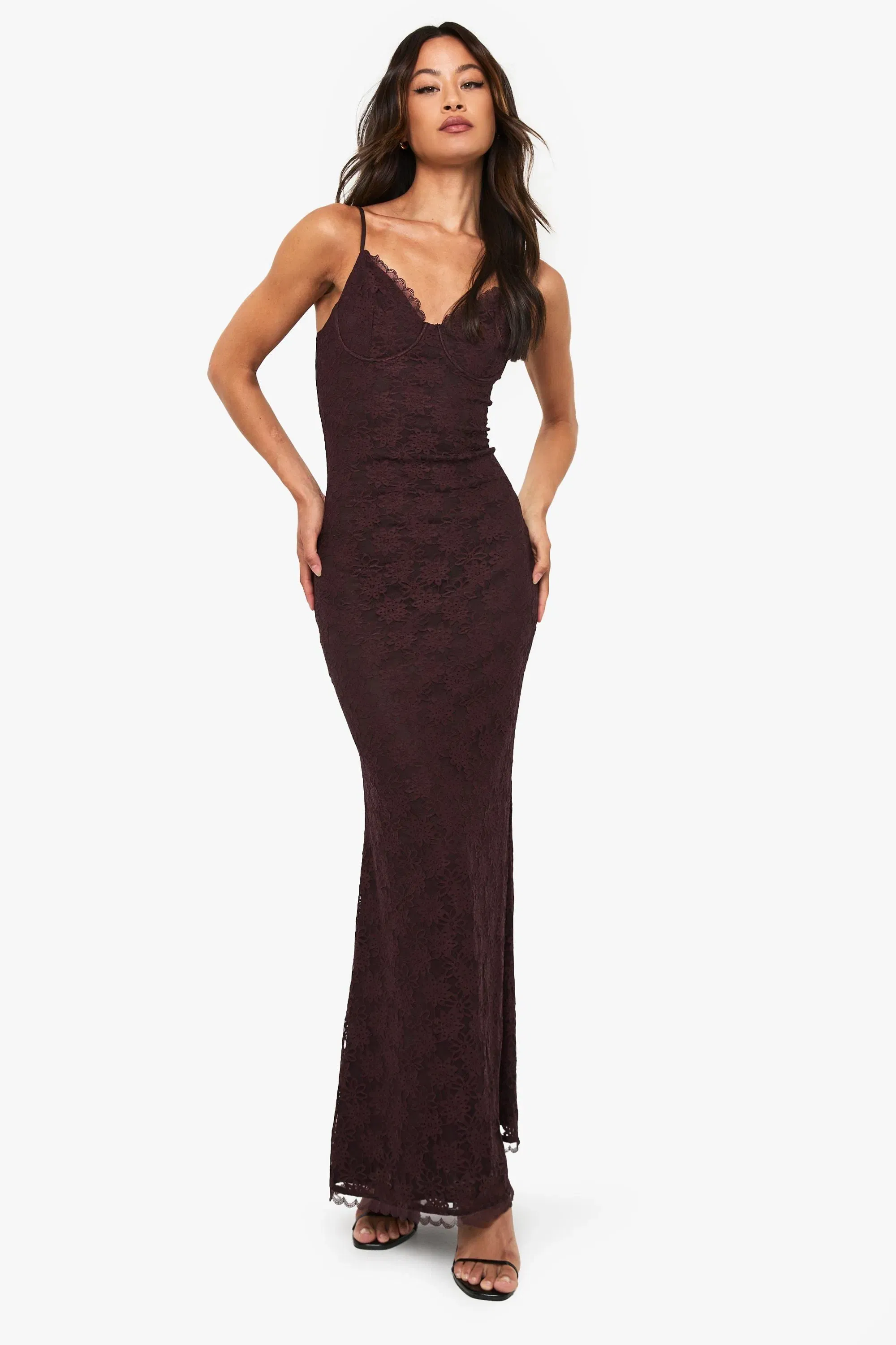 Tall Lace Strappy Maxi Dress