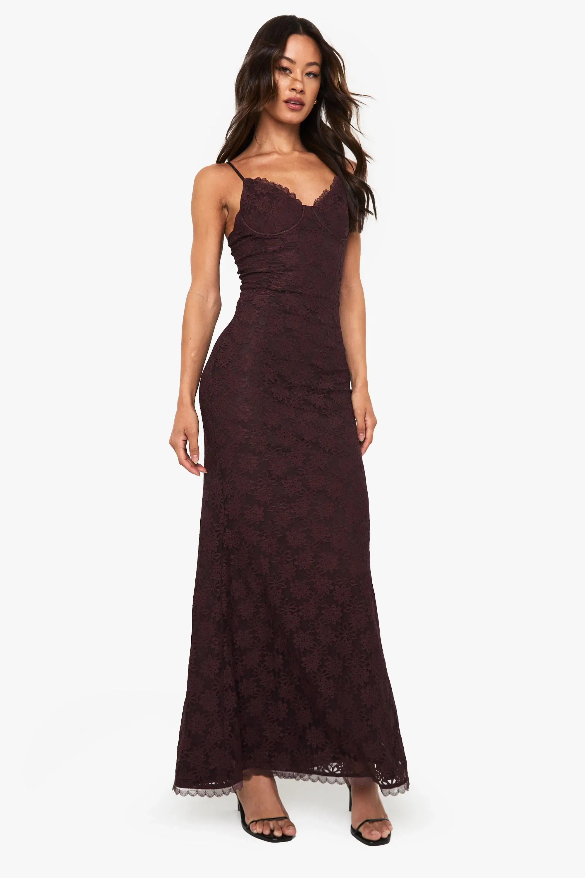 Tall Lace Strappy Maxi Dress