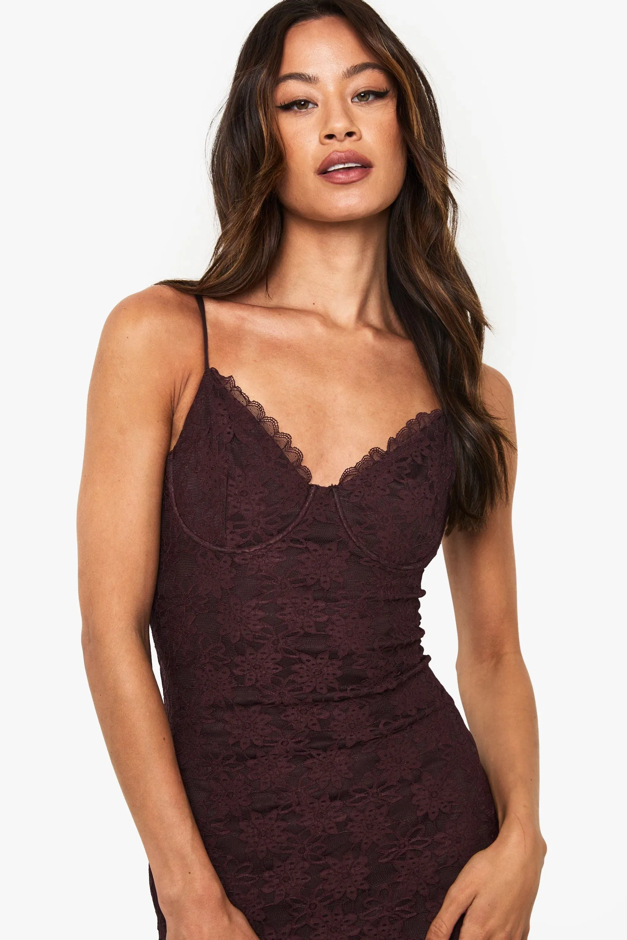 Tall Lace Strappy Maxi Dress