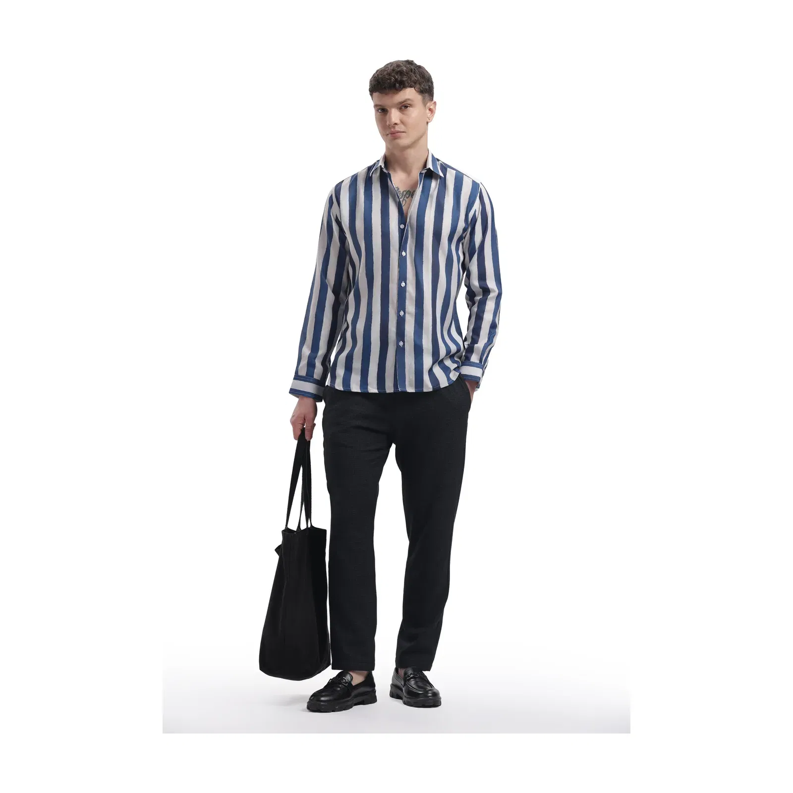 Dull Stripe I'mhere essential shirt
