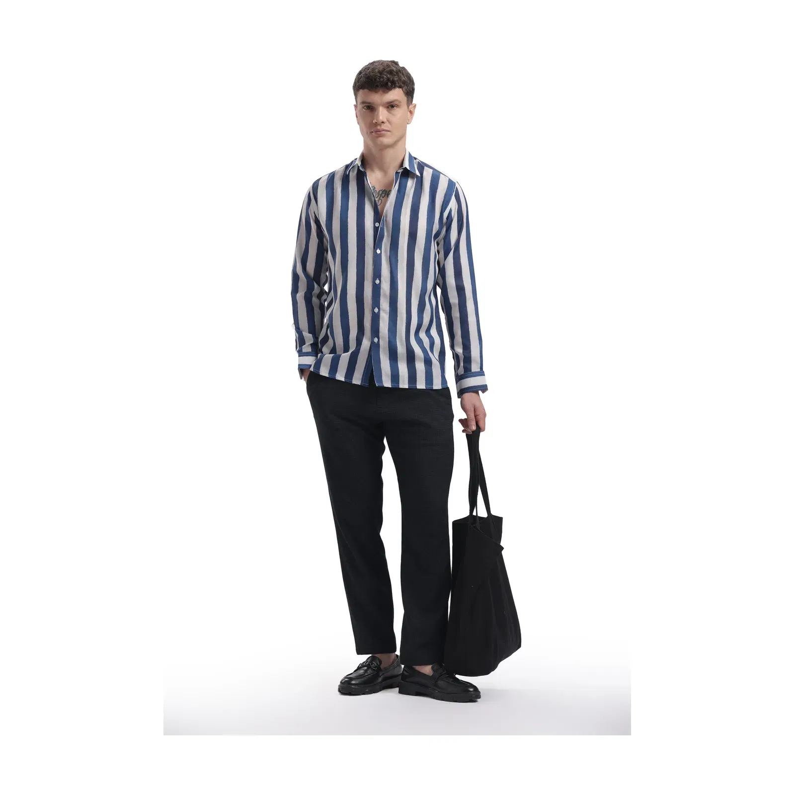 Dull Stripe I'mhere essential shirt