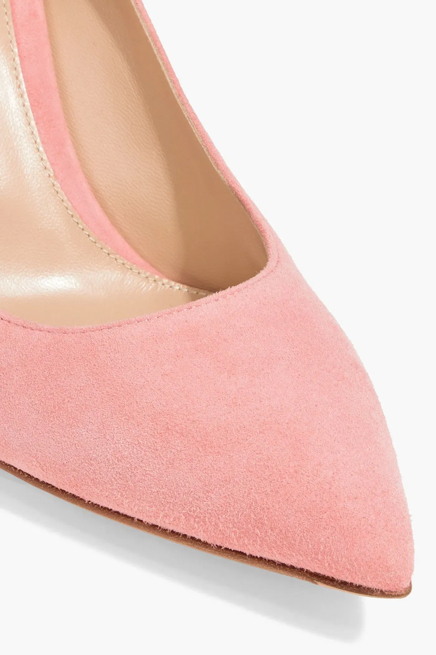 Gianvito Rossi Piper 85 Suede Pumps Baby Pink Women's